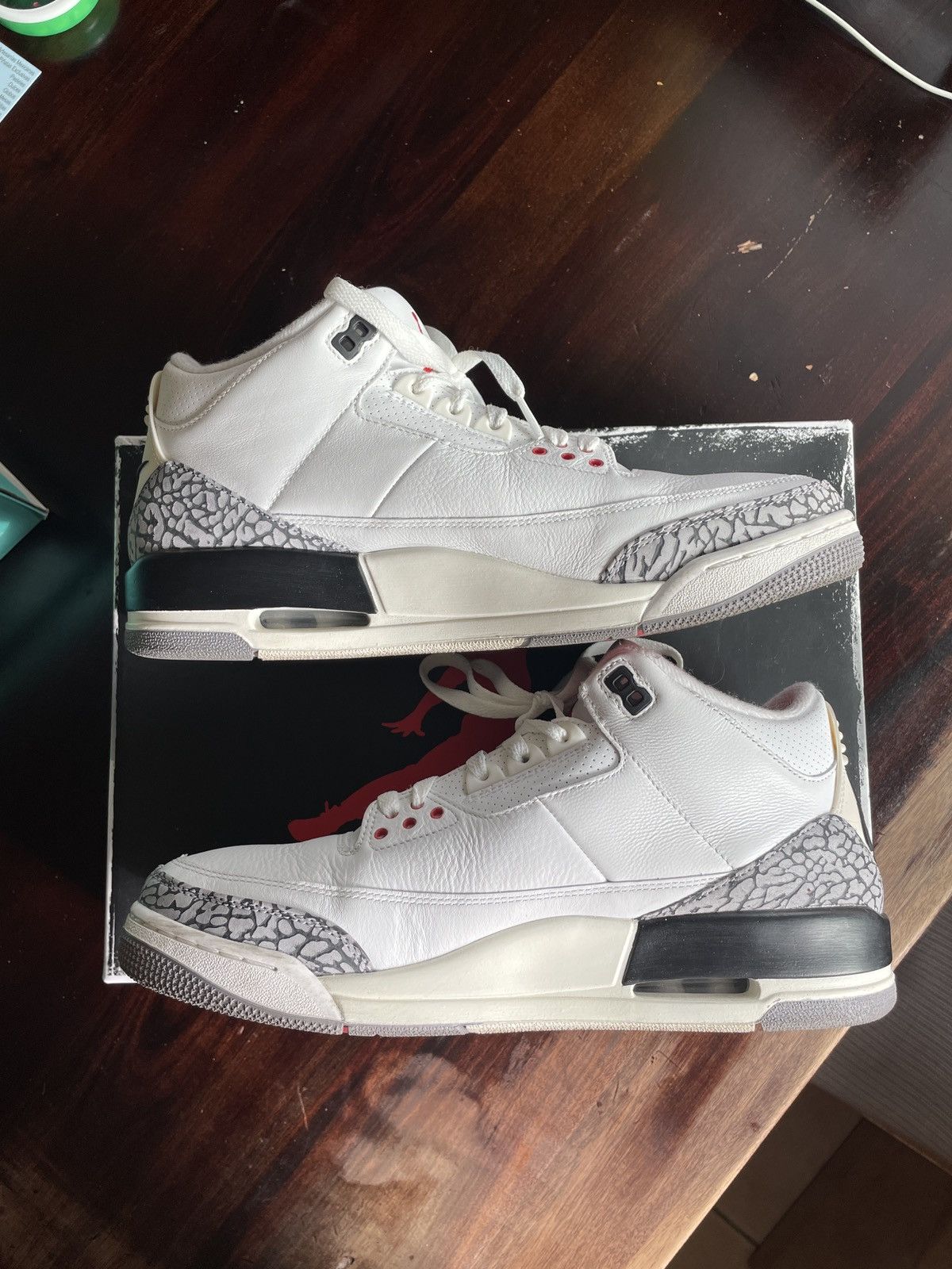 cement white jordans