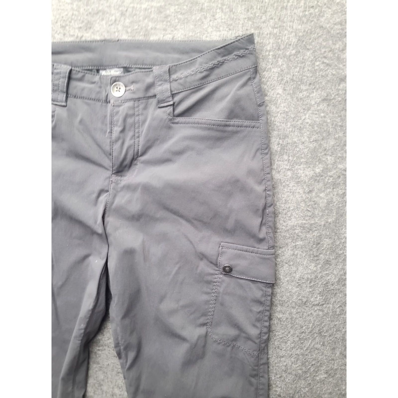 Eddie Bauer Eddie Bauer Capri Pants Womens 2x21 Travex Guide Pro Active Fit Hiking Cargo Capri Pants Travel Workwear Casual Gray 2 N/A Size 28" / US 6 / IT 42 - 6 Thumbnail
