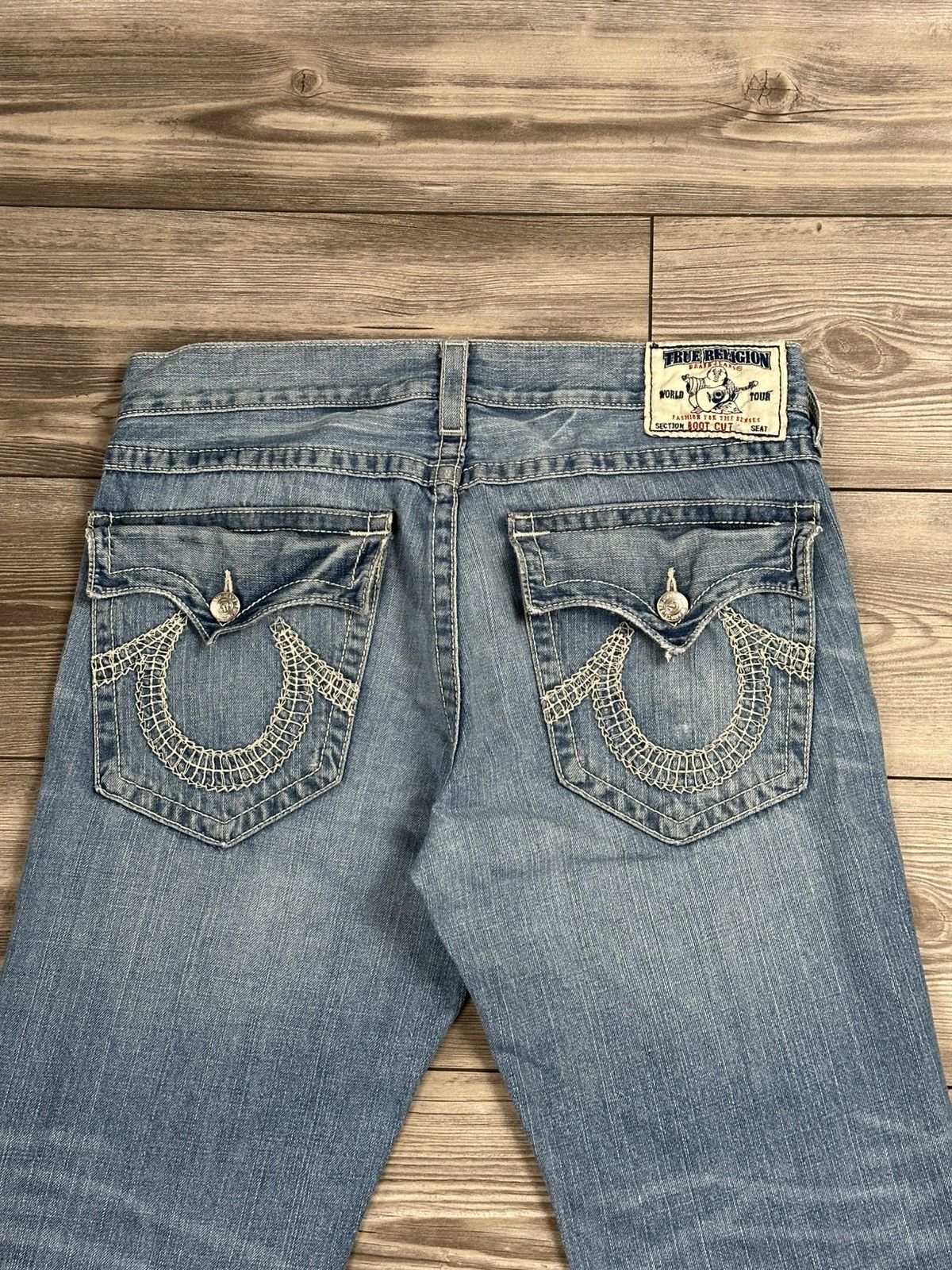 True Religion Crazy Y2K True Religion Boot Cut Jeans Size US 38 / EU 54 - 3 Thumbnail