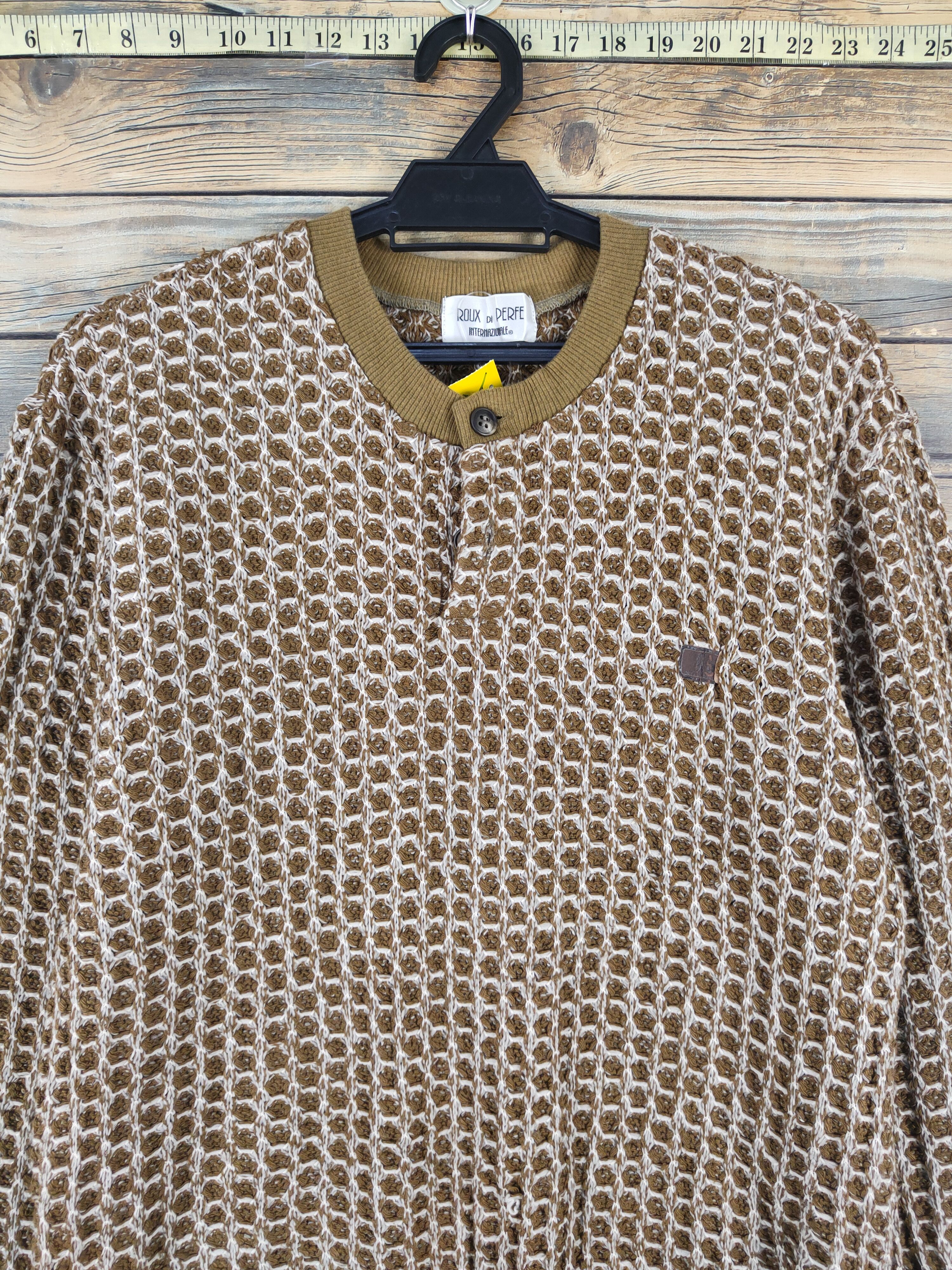 Vintage Roux di Peree Olive Knitwear Sweatshirts #W2040 Size US M / EU 48-50 / 2 - 3 Thumbnail