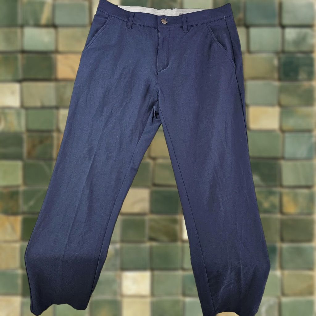 Adidas VINTAGE Adidas Pants Men 30x29 Navy Blue Golf Performance Stretch Lightweight Athletic Size US 30 / EU 46 - 1 Thumbnail