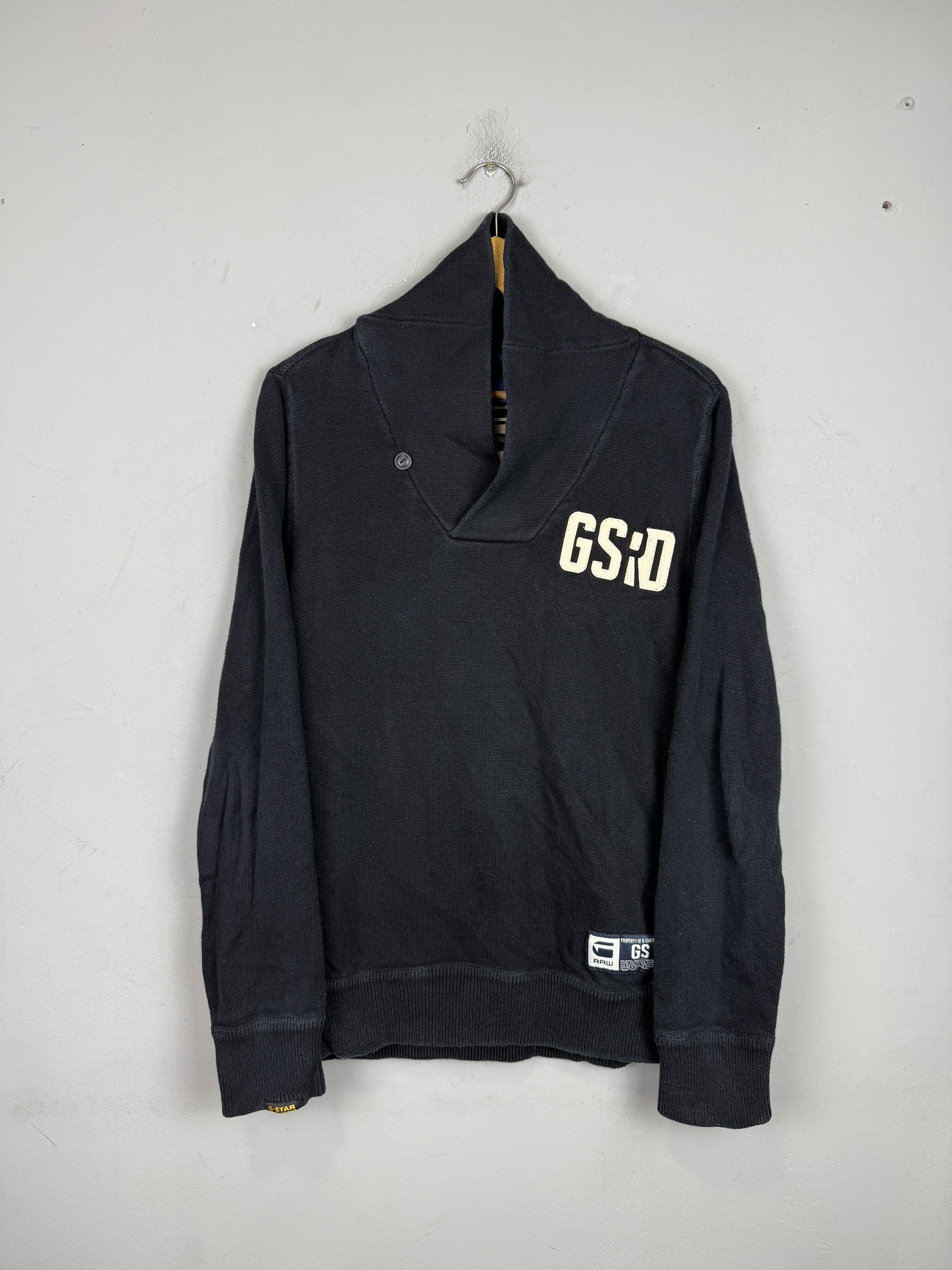 G-Star G-Star Raw Headon Shawl Collar Knit Sweater Jumper Size US L / EU 52-54 / 3 - 2 Thumbnail