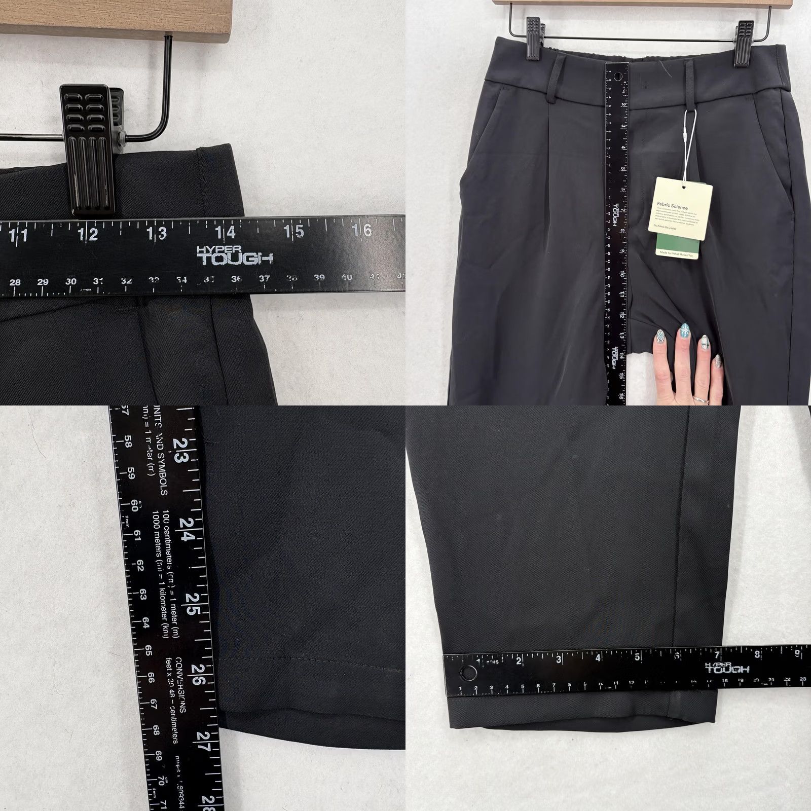 Vintage VINTAGE Halara Pants Womens Small Black Tapered Khakis Ankle Pockets Athleisure NWT Size 28" / US 6 / IT 42 - 8 Thumbnail