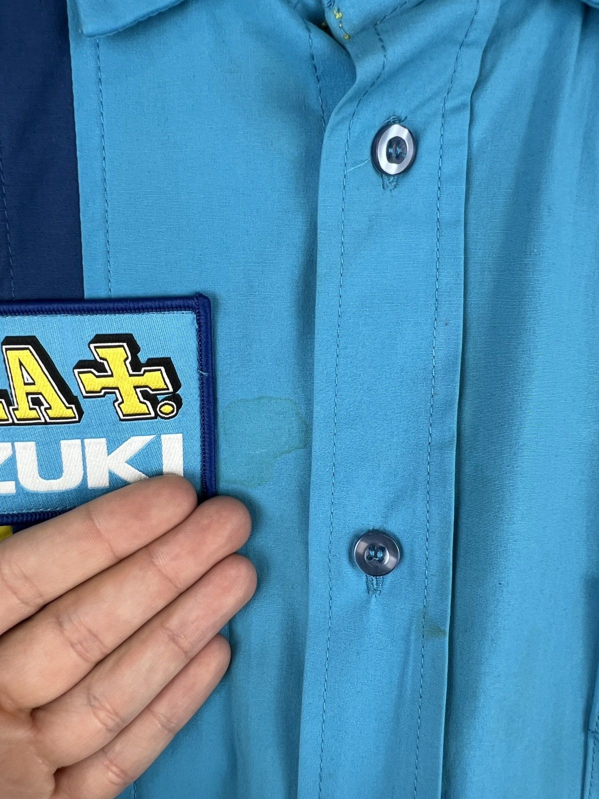 Vintage SUZUKI MOTOSPORT RUZLA + RACING MOTO GP WORKWEAR TEAM SHIRT Size US XL / EU 56 / 4 - 9 Thumbnail