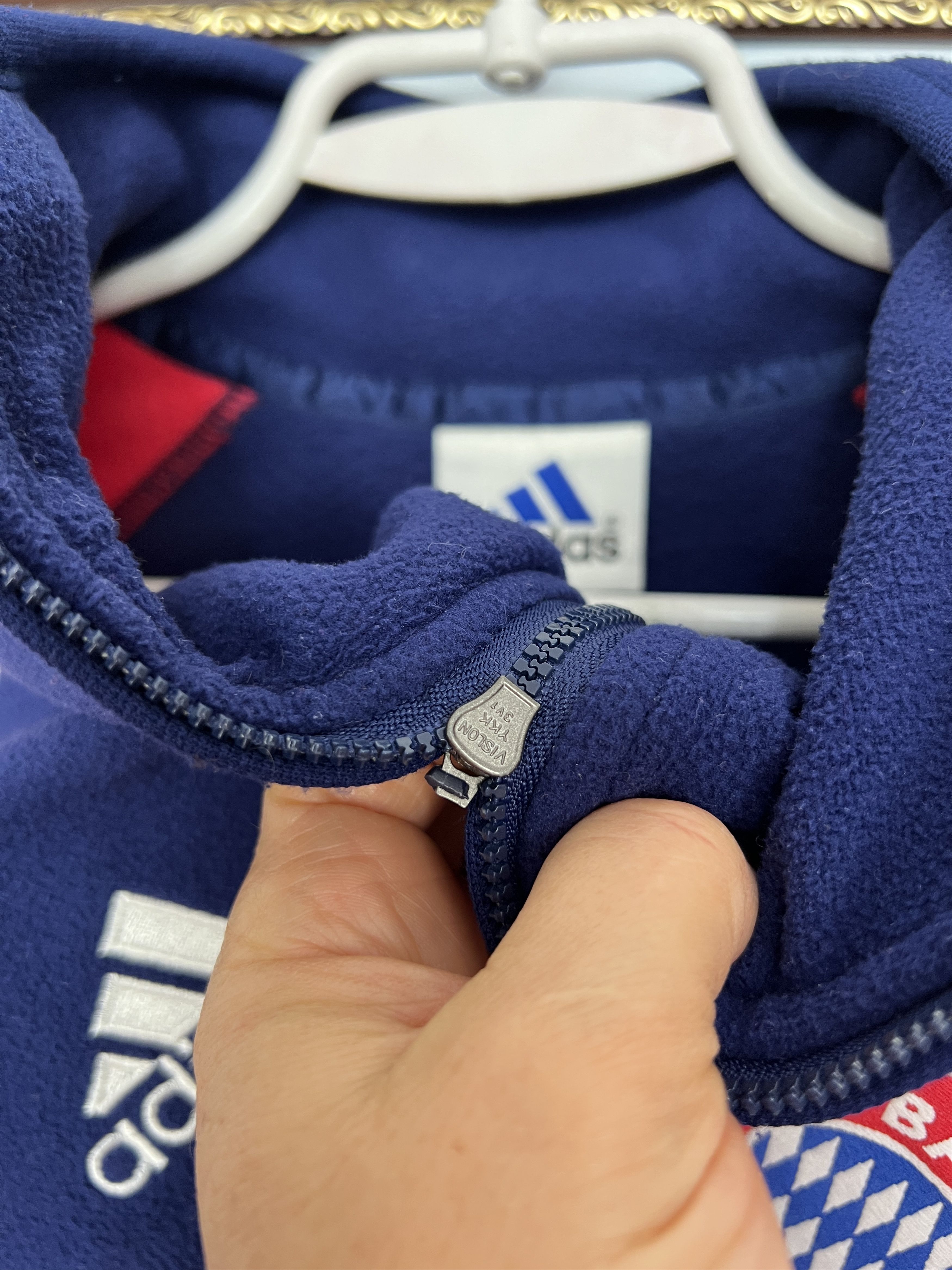 Adidas Baytern Munich Football Jacket Fleece Soccer Track Top Size US M / EU 48-50 / 2 - 4 Thumbnail