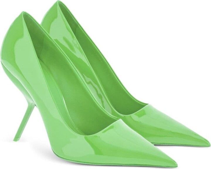 Salvatore Ferragamo o1s1rm0924 Eva Patent Pump in Green Size US 6.5 / IT 36.5 - 2 Thumbnail