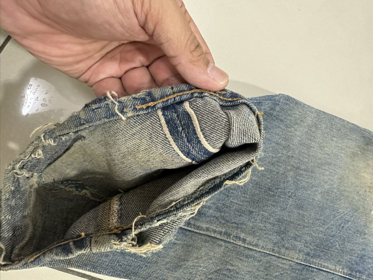 Levi's Vintage Clothing VTG 70’s Levi’s 501 Rindem Small e Jeans Button No6 Trash Size US 32 / EU 48 - 5 Thumbnail