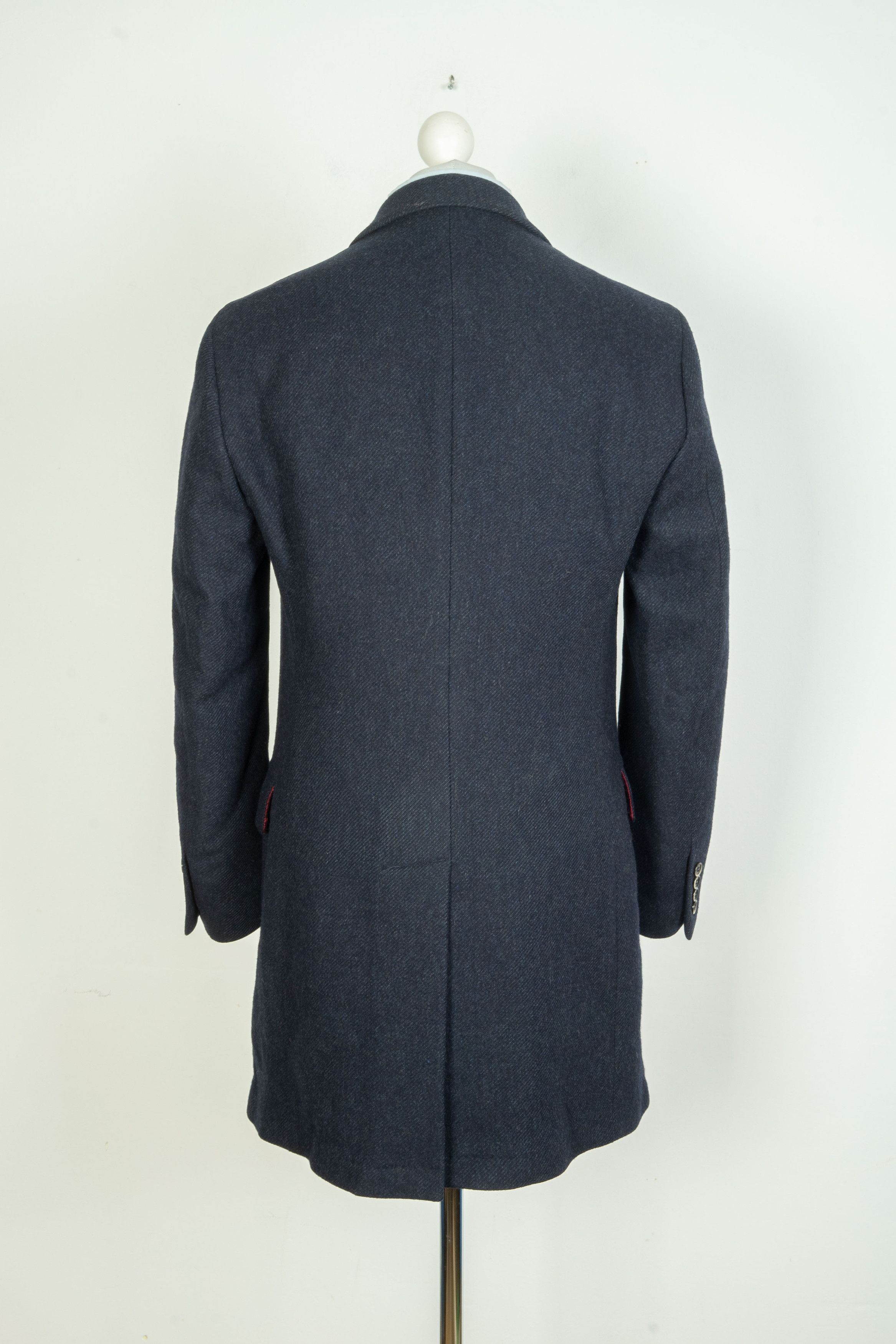 Hackett Hackett London Wool Navy Blue Coat Size US M / EU 48-50 / 2 - 4 Thumbnail