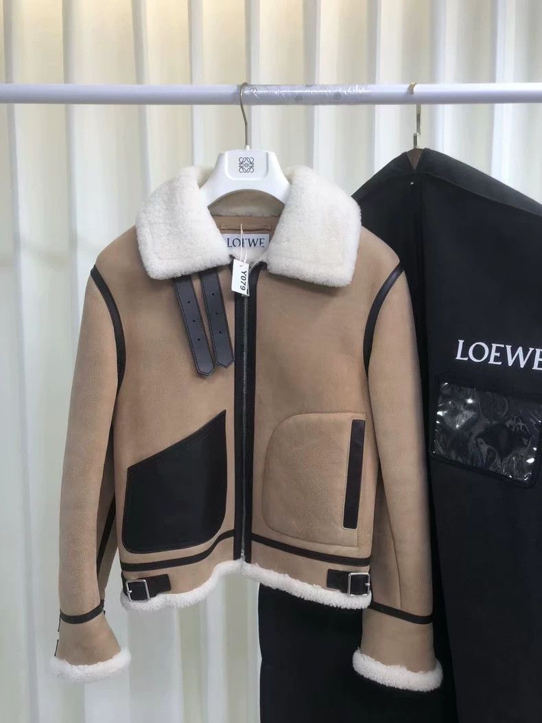 Loewe Loewe Coat with fur and leather Size M / US 6-8 / IT 42-44 - 1 Thumbnail