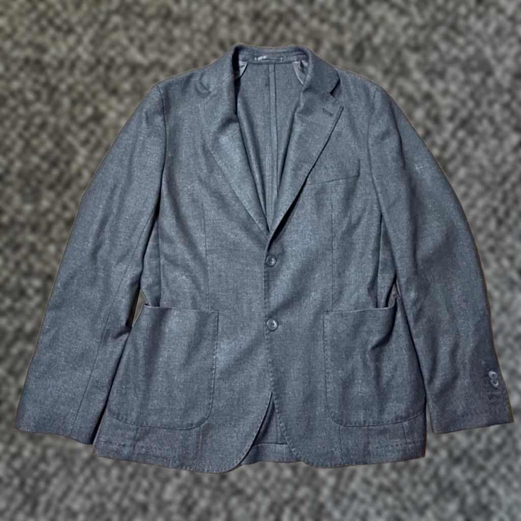 Vintage Gutteridge Blazer Mens 50 Wool Knit Button Short Overcoat Solid Brown"} Size 50R - 1 Thumbnail