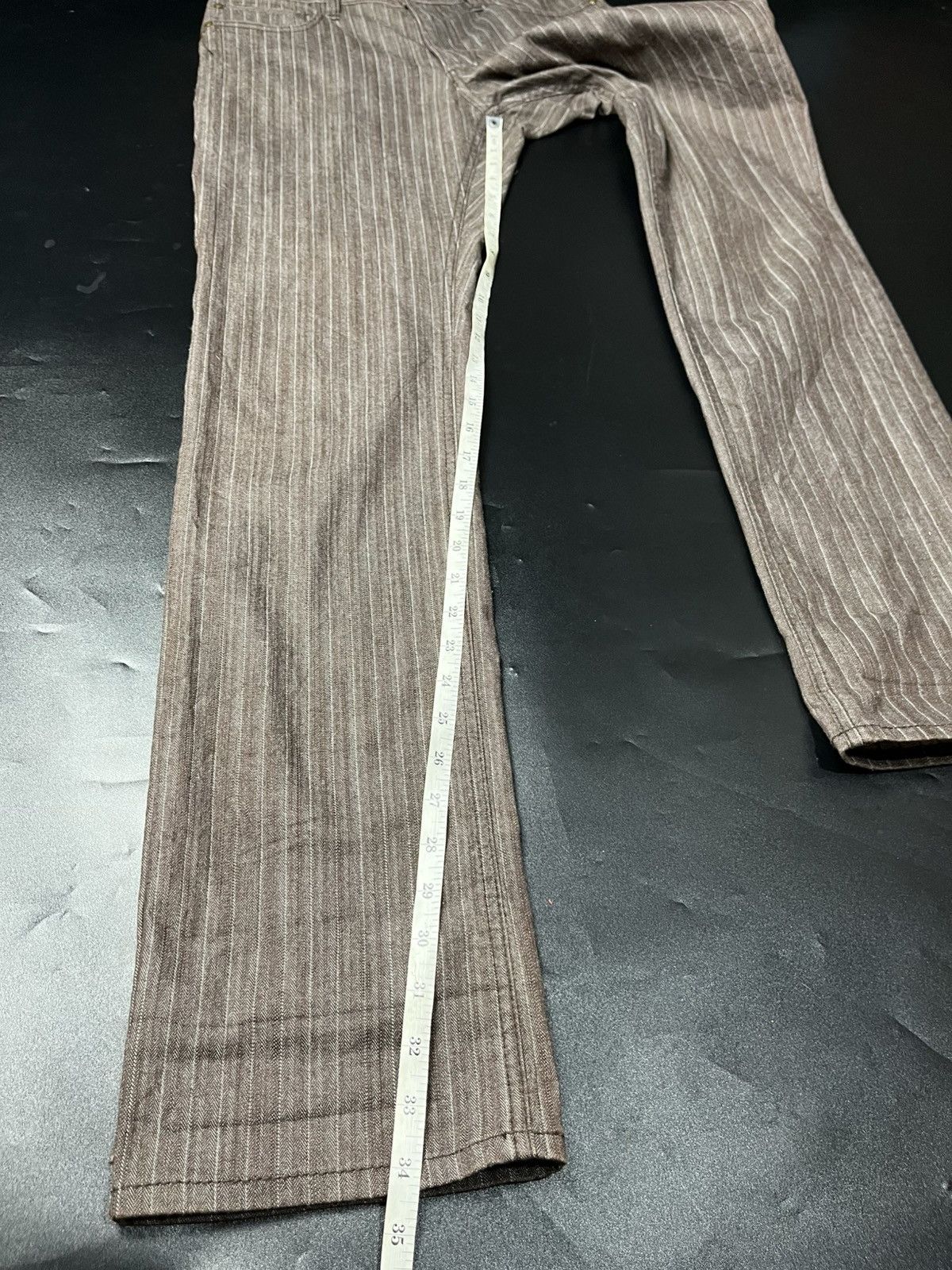 If Six Was Nine × Japanese Brand × Le Grande Bleu (L.G.B.) JAPANESE HICKORY JEANS DEUX CONCEPT LABO Size US 31 - 14 Thumbnail