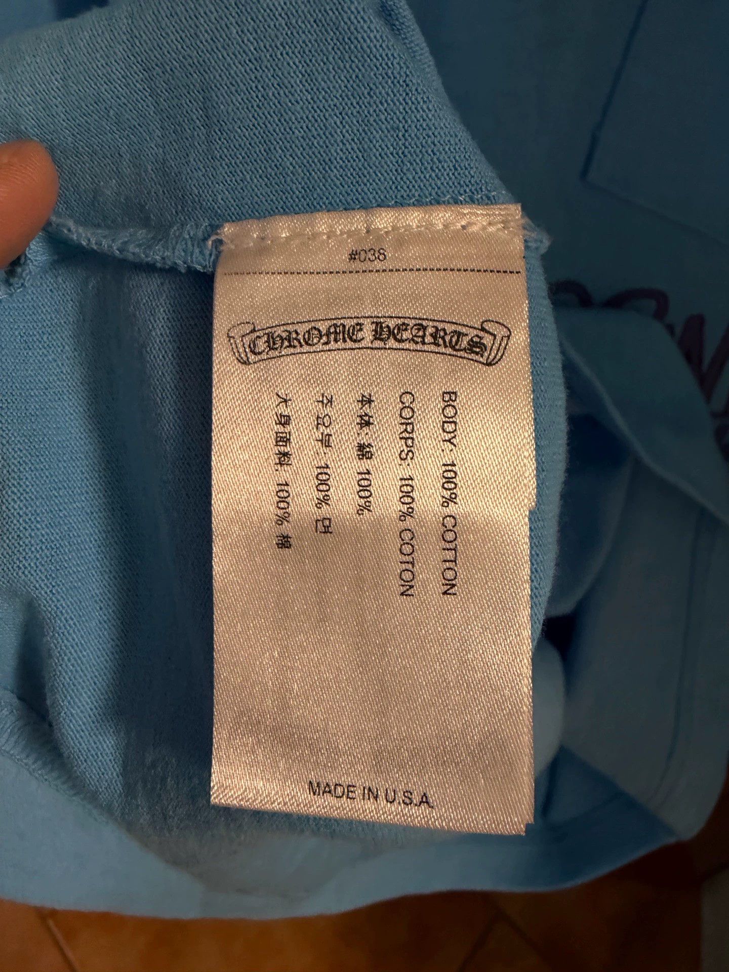 Chrome Hearts Chrome Hearts Blue Mattboy Long-Sleeved Sweatshirt Size US M / EU 48-50 / 2 - 4 Thumbnail