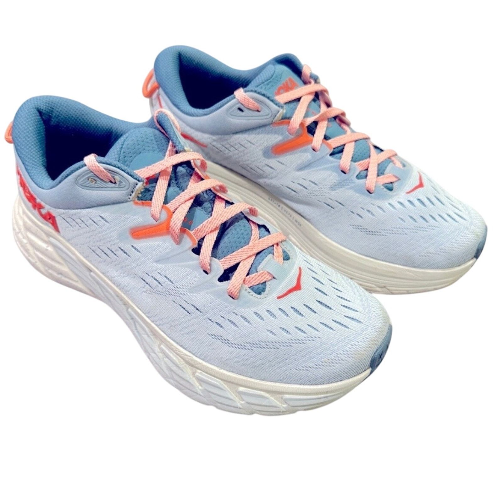 Hoka Gaviota 4 Stability Running Shoes Blue Fog 10, Women's