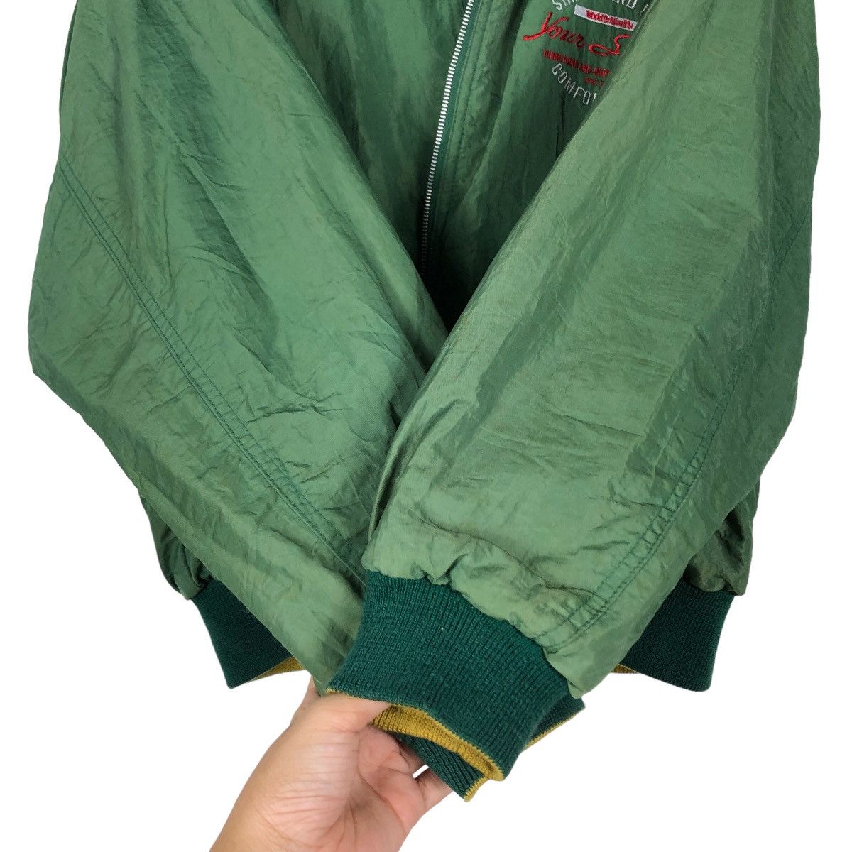 Hysteric Glamour 🔥90’s Vintage Reversible Bomber Jacket Communication Japan Size US L / EU 52-54 / 3 - 12 Thumbnail