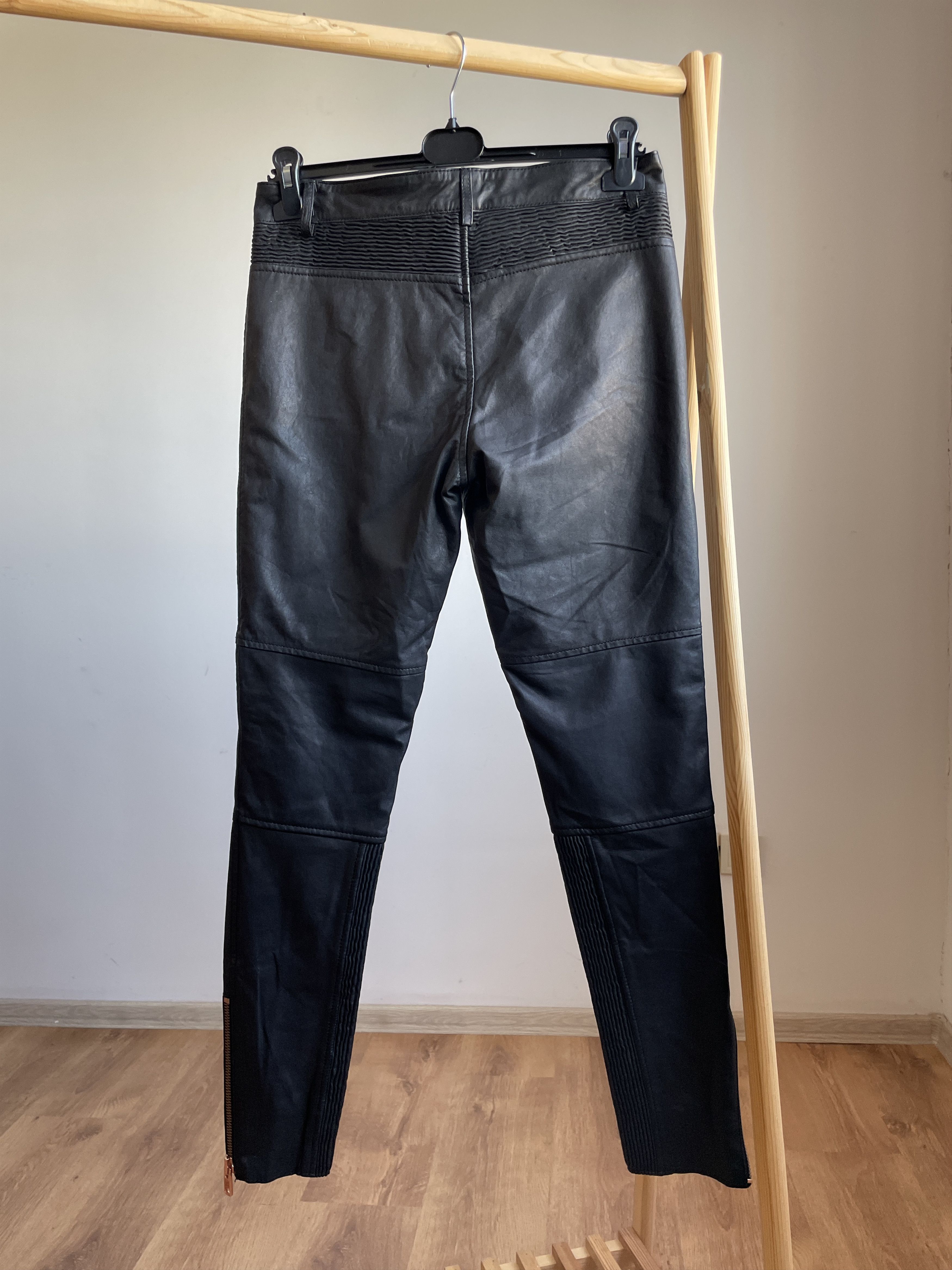 Superdry Superdry Womens Leather Skinny Biker Pants Size S Size 28" / US 6 / IT 42 - 2 Thumbnail