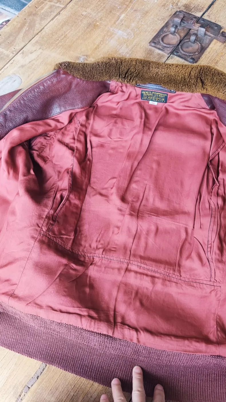 The Real McCoy's The Real McCoys Sise40 the RealMcCoy G1 Old Goatskin Leathe Size US XXS / EU 40 - 2 Thumbnail