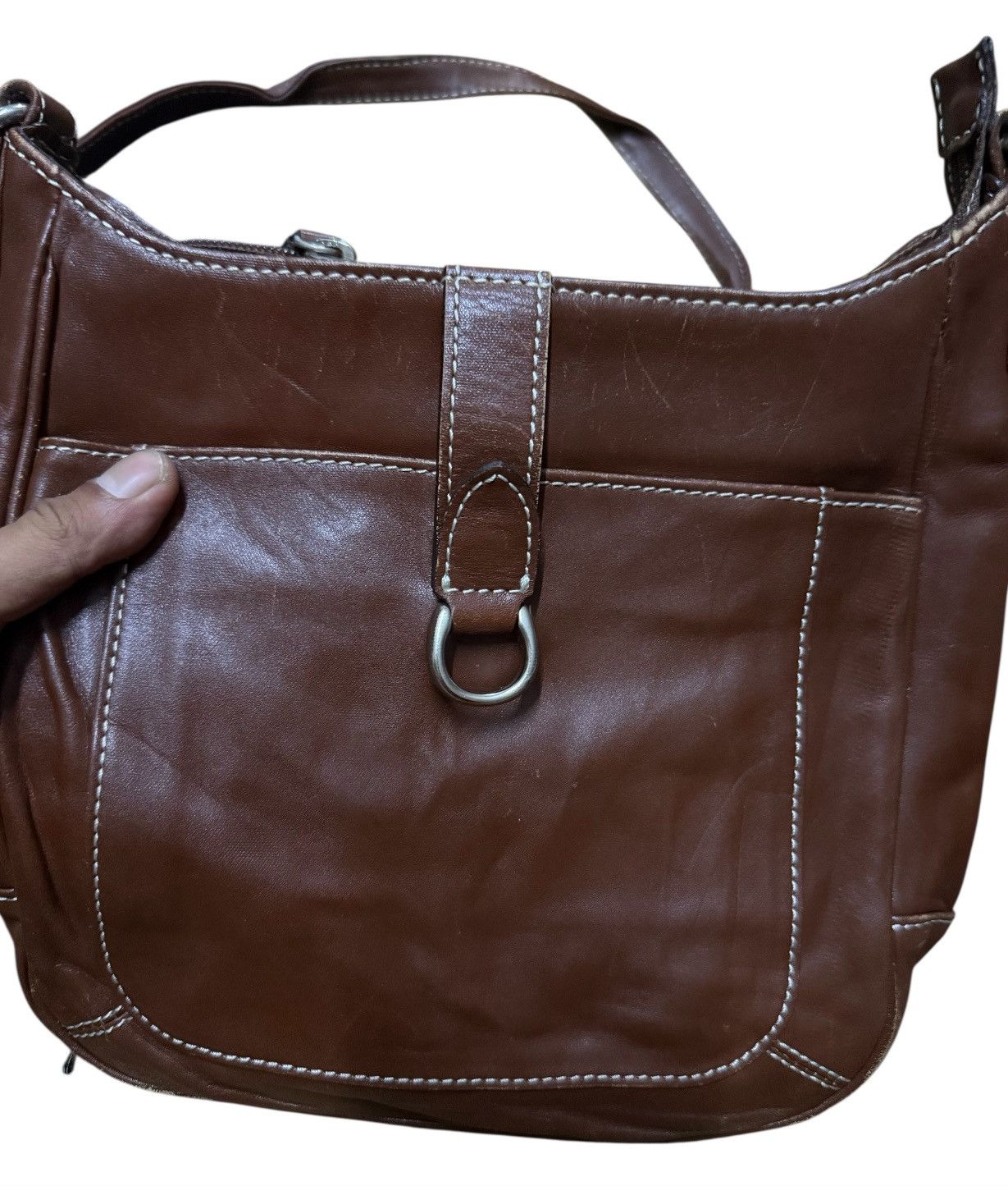 Kansai Yamamoto Vintage Cross Body Leather Kansai Yamamoto by Yohji Yamamoto Size ONE SIZE - 5 Thumbnail