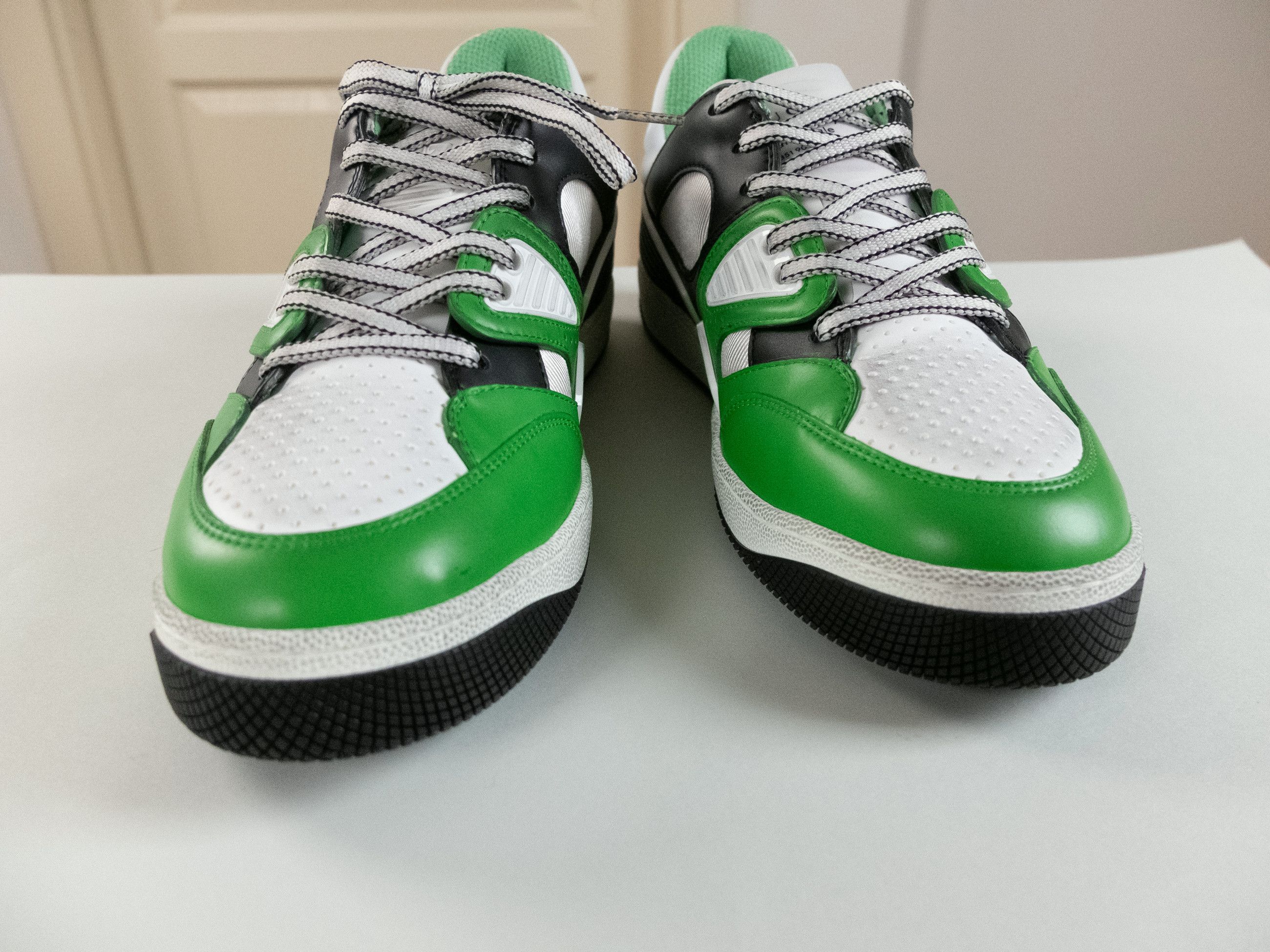 Gucci GUCCI Basket Green Demetra white green low top sneakers 9 Size US 9 / EU 42 - 8 Thumbnail