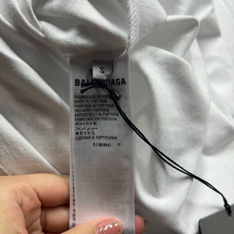 Balenciaga Balenciaga White Coke Embroidered Logo Round Neck Short Sle Size US XS / EU 42 / 0 - 7 Thumbnail
