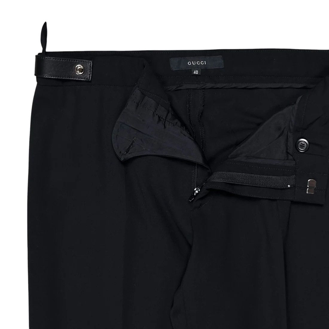Gucci Gucci by Tom Ford Leather Waist Strap Trousers - 90s Size US 28 / EU 44 - 5 Thumbnail