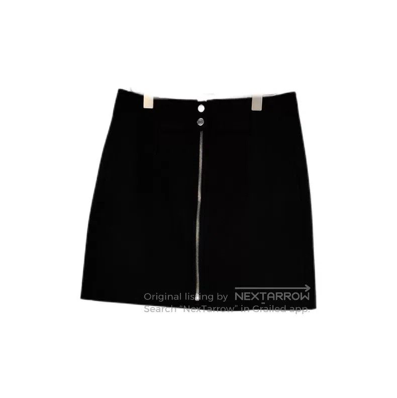 Hermes Hermes Black Silver Buckle Skirt Size 26" / US 2 / IT 38 - 1 Thumbnail
