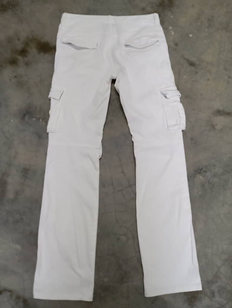 Tete Homme Like New Japan White Cargo Multi pocket Lyric Pant Size US 30 / EU 46 - 2 Thumbnail