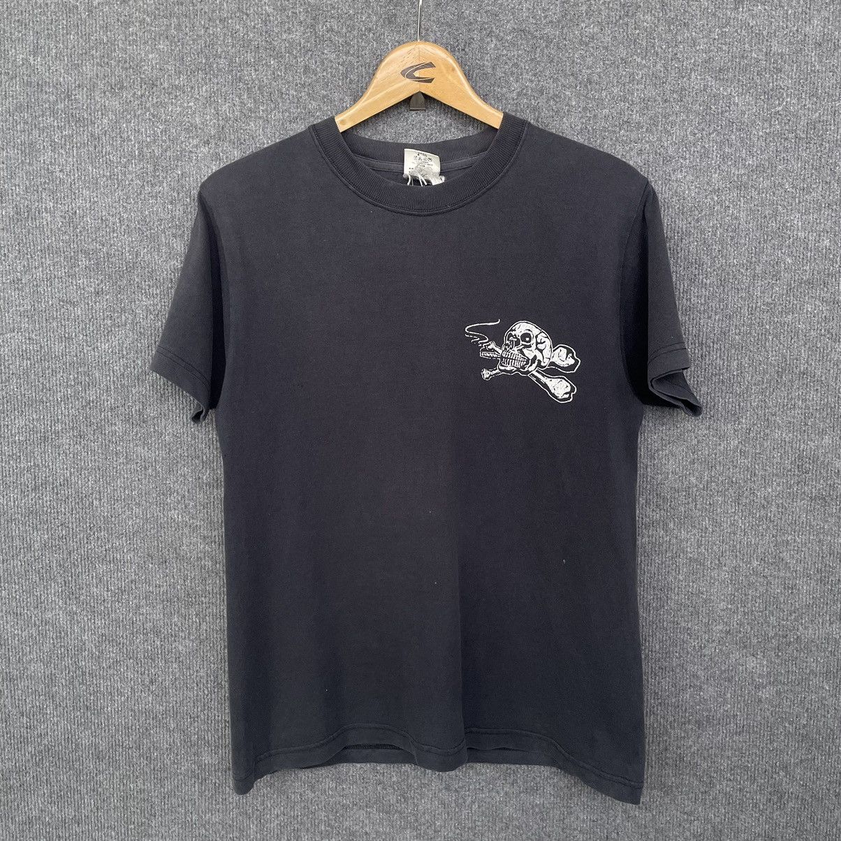 Affliction Vintage 2000s Skulls Affliction Faded Black T Shirt Size US M / EU 48-50 / 2 - 5 Thumbnail