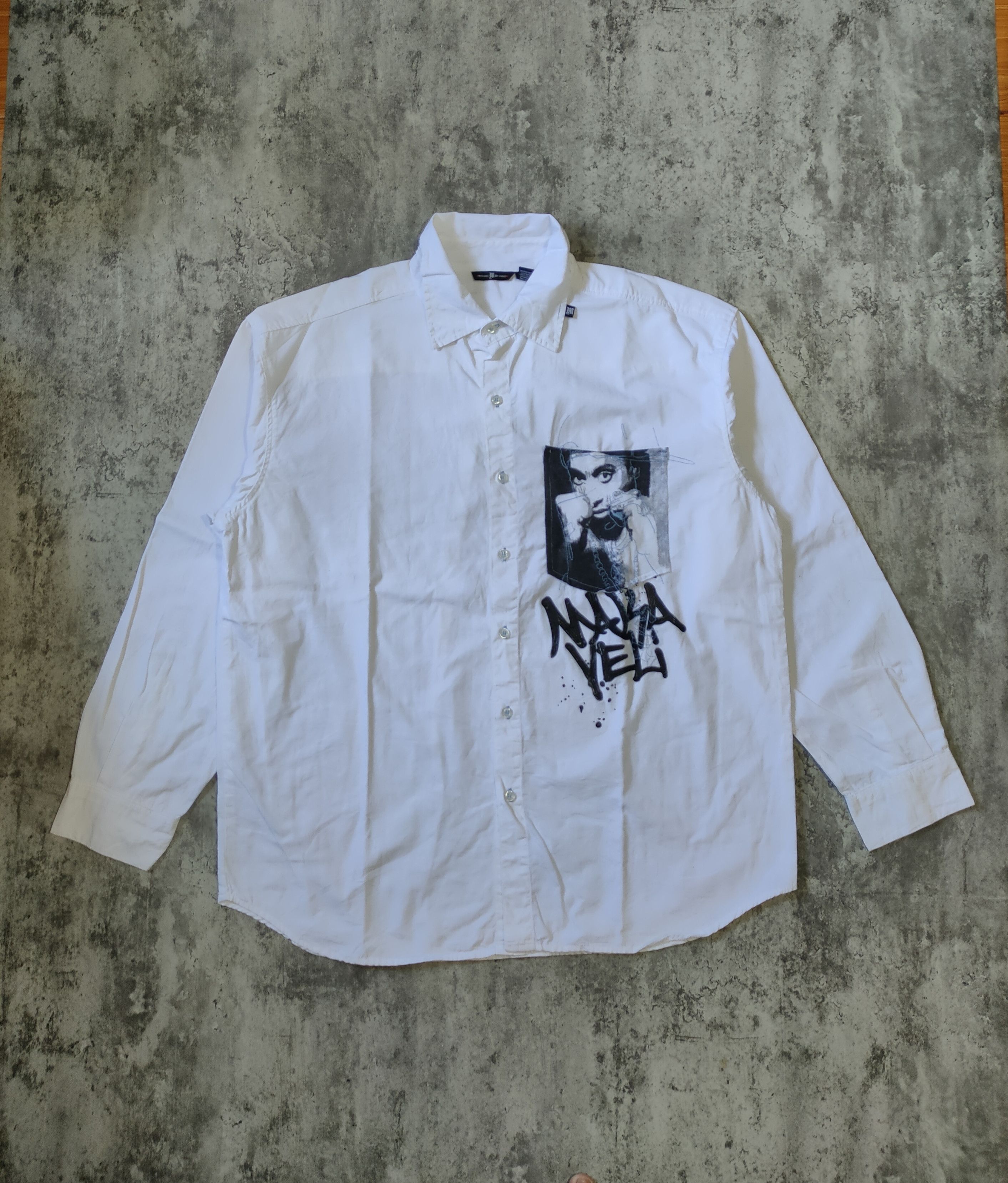 Makaveli × Rap Tees 🔥 Makaveli 2pac Button Shirt Size US XXL / EU 58 / 5 - 1 Thumbnail