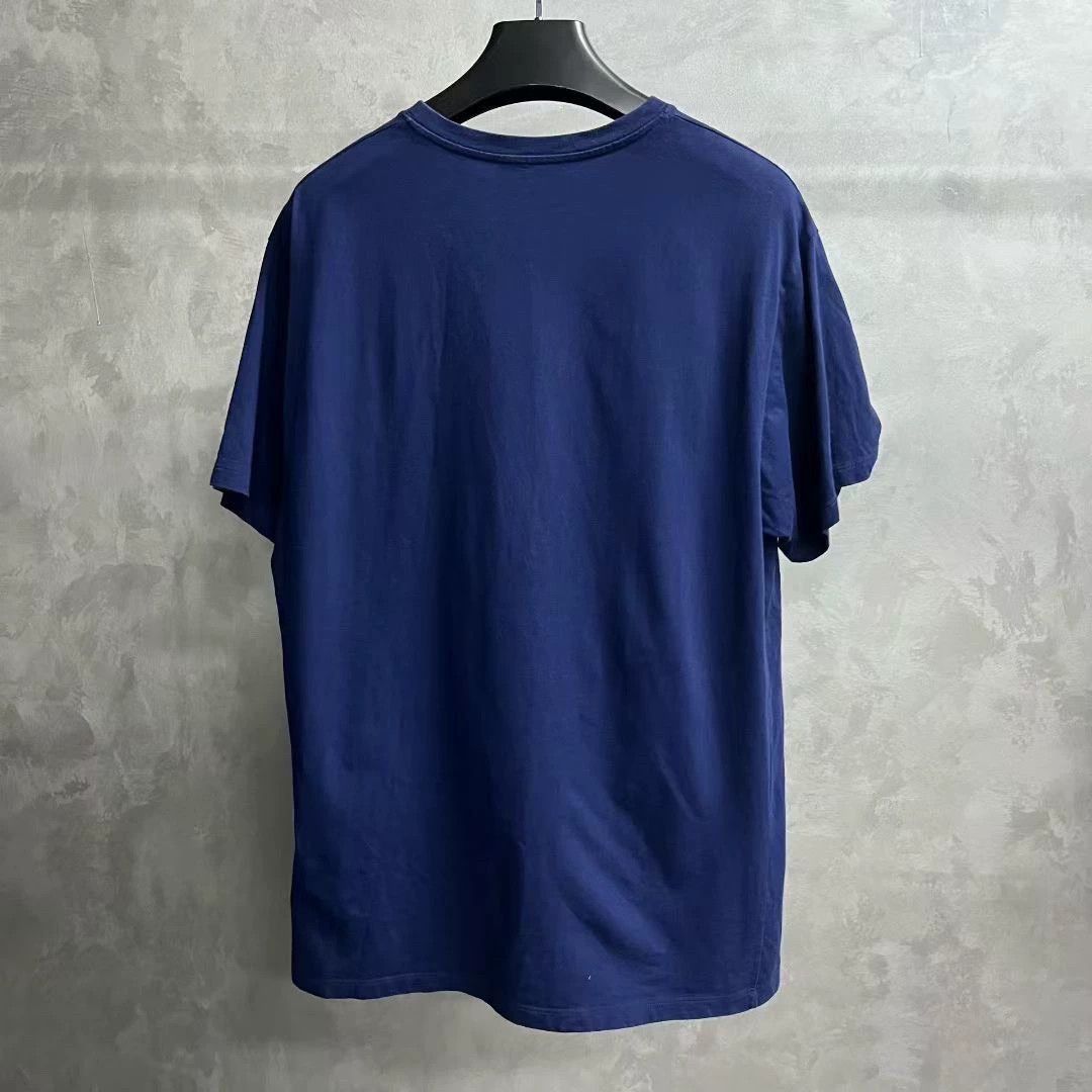 Gucci gucci navy cotton t-shirt with logo Size US L / EU 52-54 / 3 - 2 Thumbnail