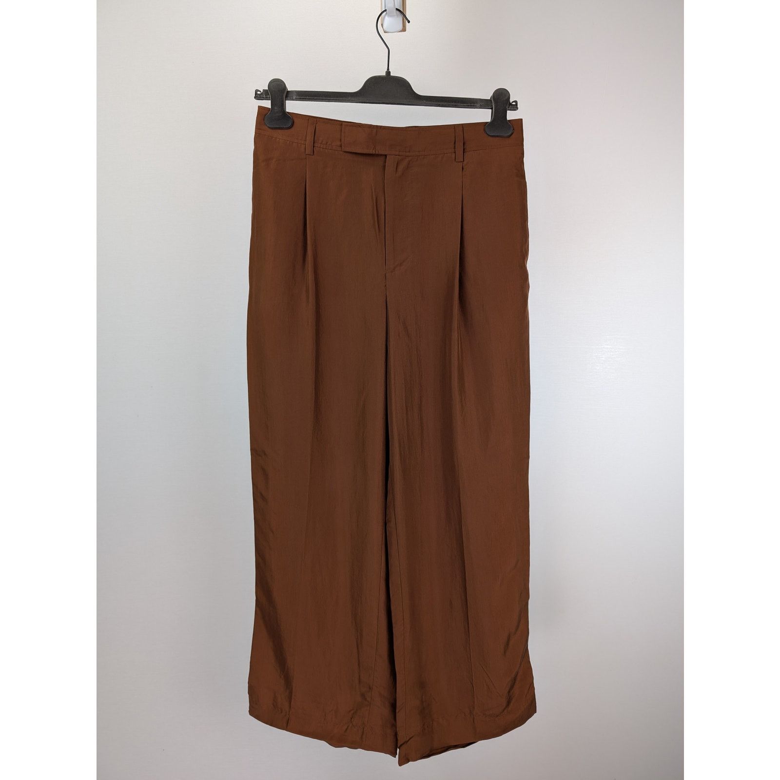 Gant o1rshd1 CC20 Relaxed Silk Suit Pants in Cognac Brown Size US 34 / EU 50 - 1 Thumbnail
