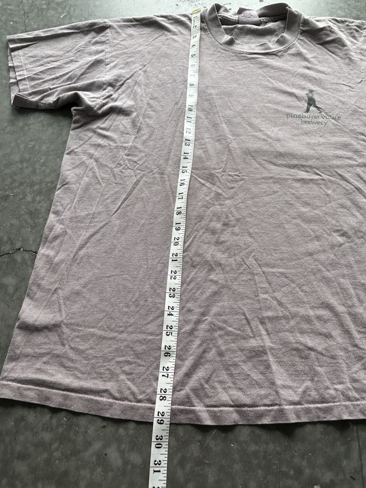 Vintage Vintage 90s Pinehurst Village Brewery Graphic Tee Size US XL / EU 56 / 4 - 8 Thumbnail