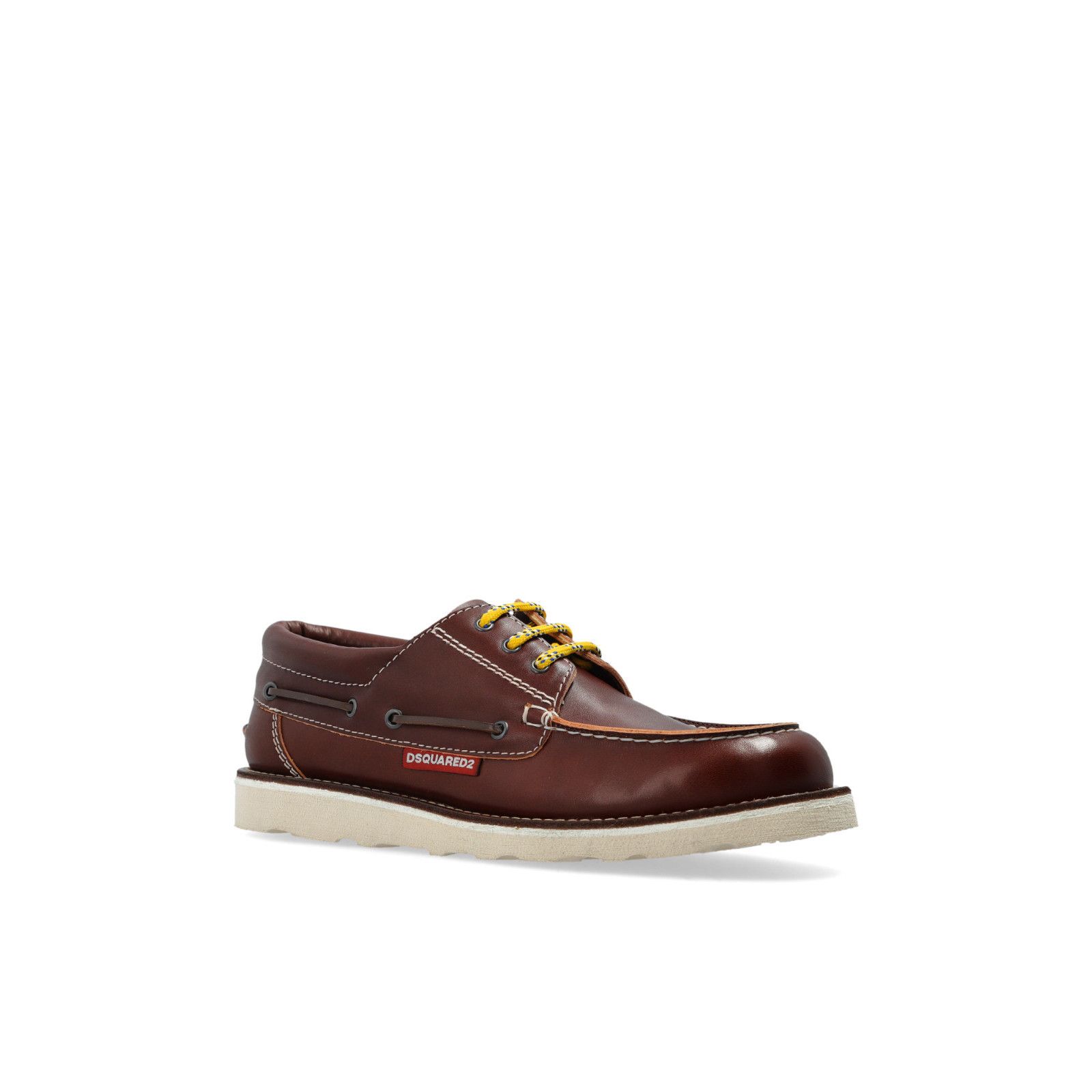 Dsquared2 DSQUARED2 Explorer Brown Leather Sneakers New And Authentic Size US 8 / EU 41 - 2 Thumbnail