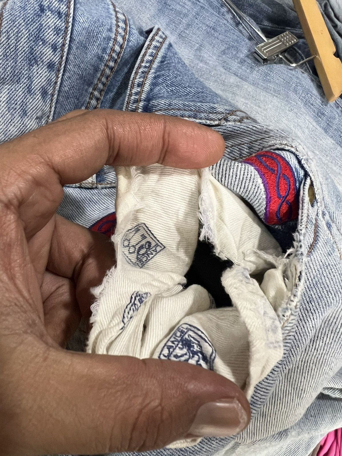 Lancel 🔥Vintage Lancel Distressed Denim Size US 28 / EU 44 - 16 Thumbnail