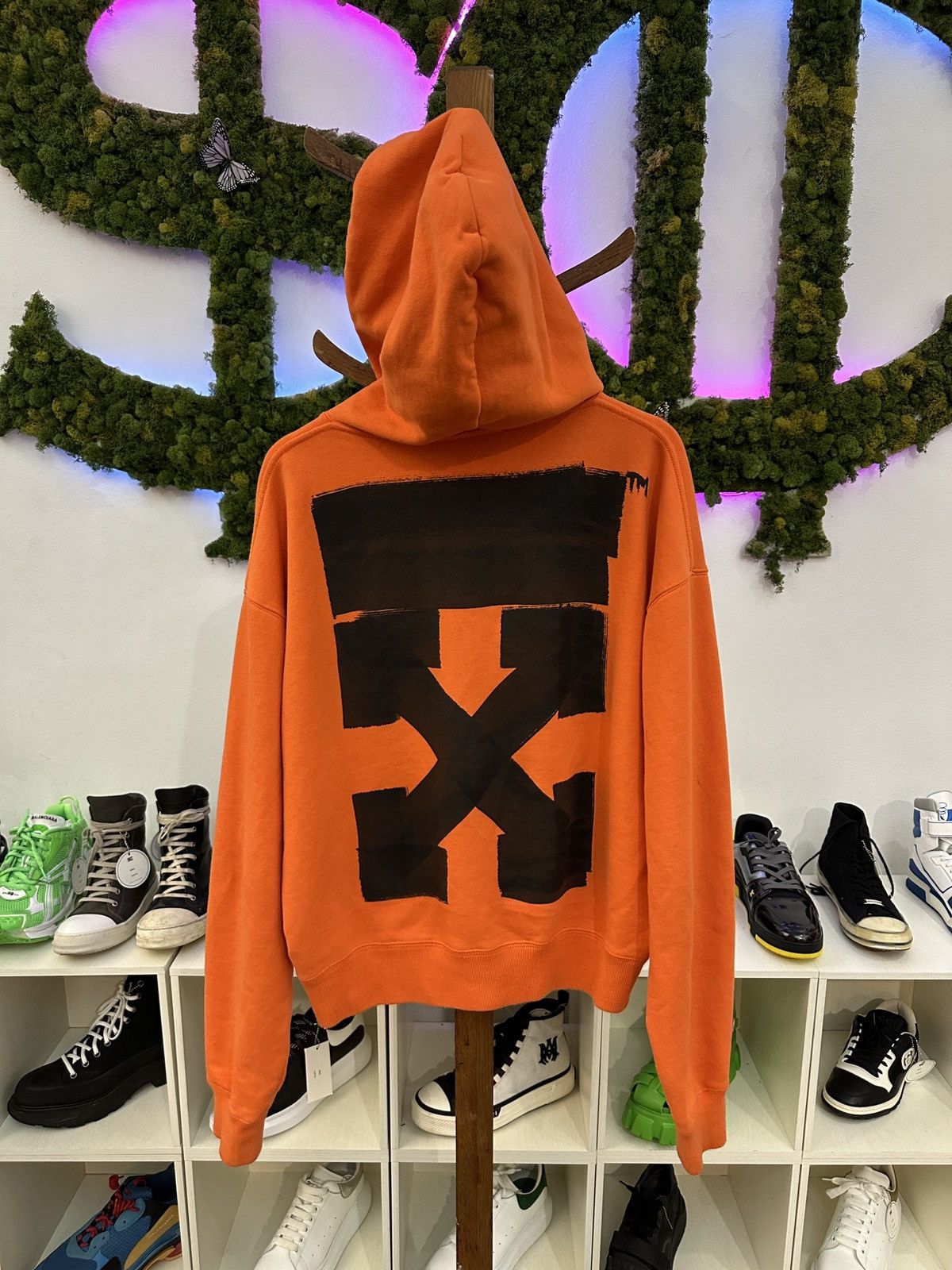 Off White Off White Orange Arrows Hoodie Grailed
