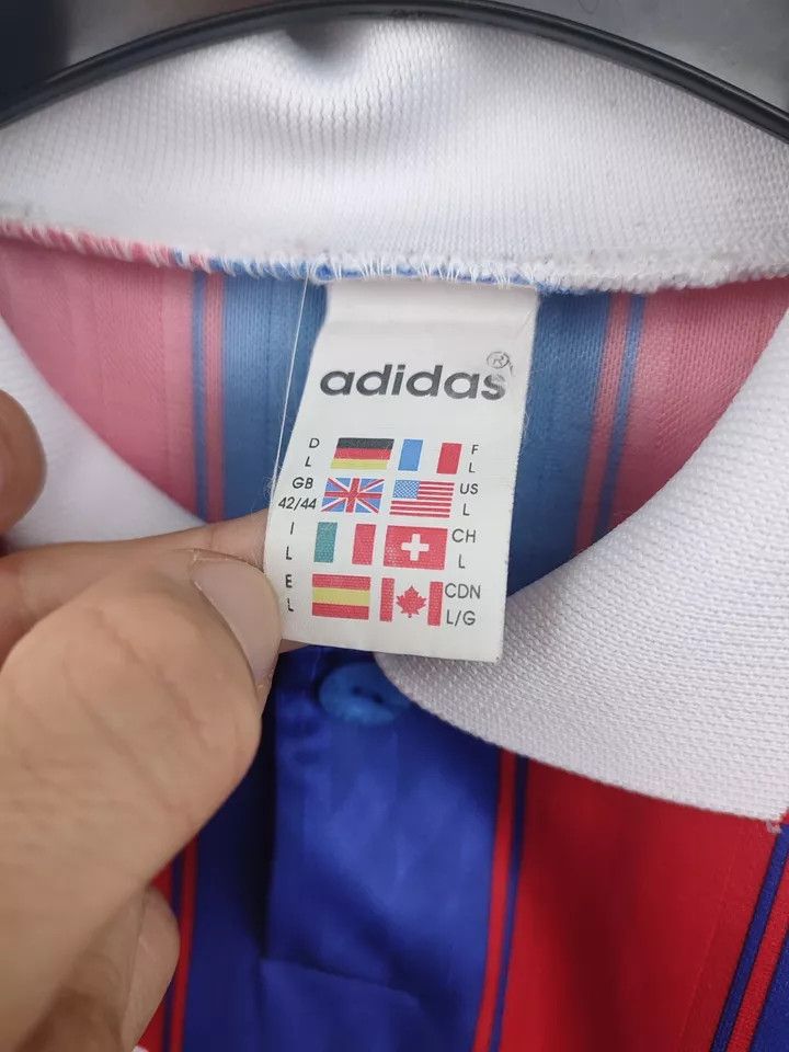 Adidas 1995/97 ADIDAS Bayern Munich Munchen #7 FOOTBALL Kit SHIRT Size US L / EU 52-54 / 3 - 3 Thumbnail