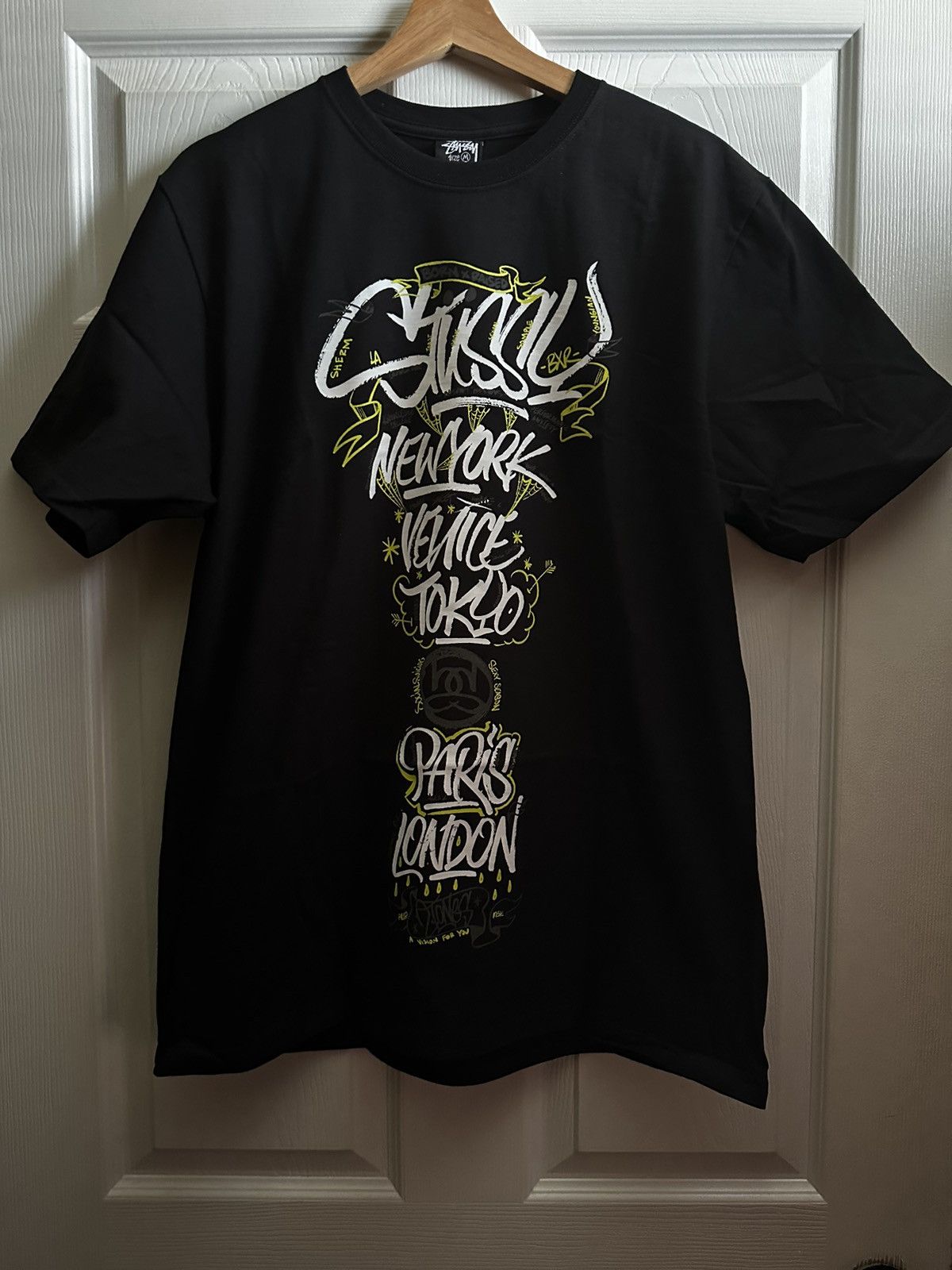 STUSSY & BORN X RAISED HANDSTYLES TEE 特売 Tシャツ/カットソー(半袖