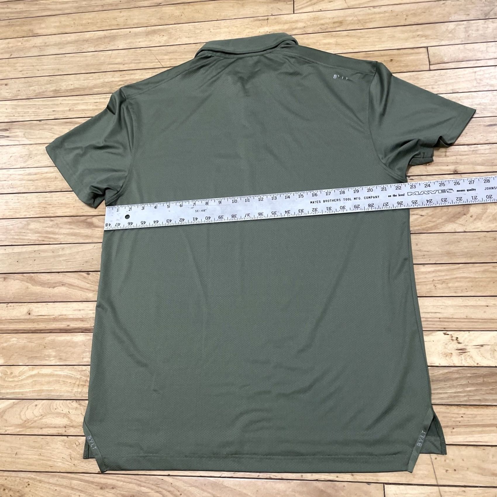 Vintage BYLT Signature Polo Shirt Men XL Green Stripe Polo Shirt Green Stripe BYLT Size US XL / EU 56 / 4 - 6 Thumbnail