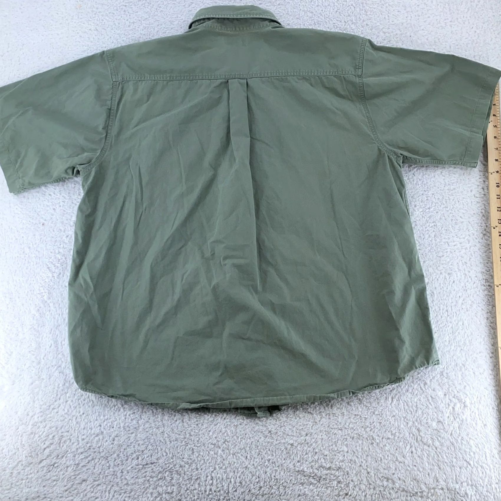 Carhartt Carhartt Shirt Mens XL Green Button-Down Short Sleeve Workwear Pocket Size US XL / EU 56 / 4 - 5 Thumbnail