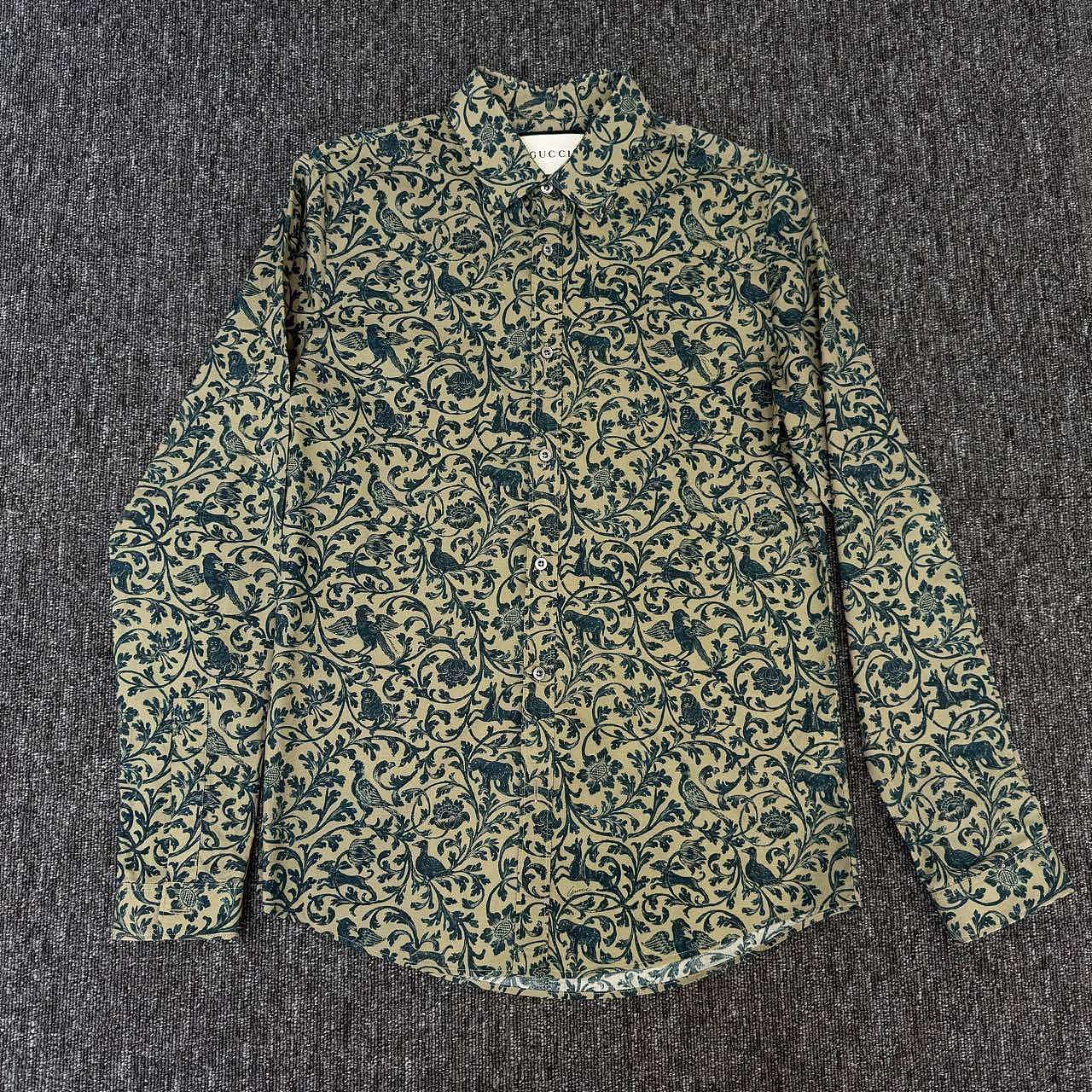 Gucci Gucci Floral Pattern Button Up Shirt Size S Size US S / EU 44-46 / 1 - 1 Thumbnail