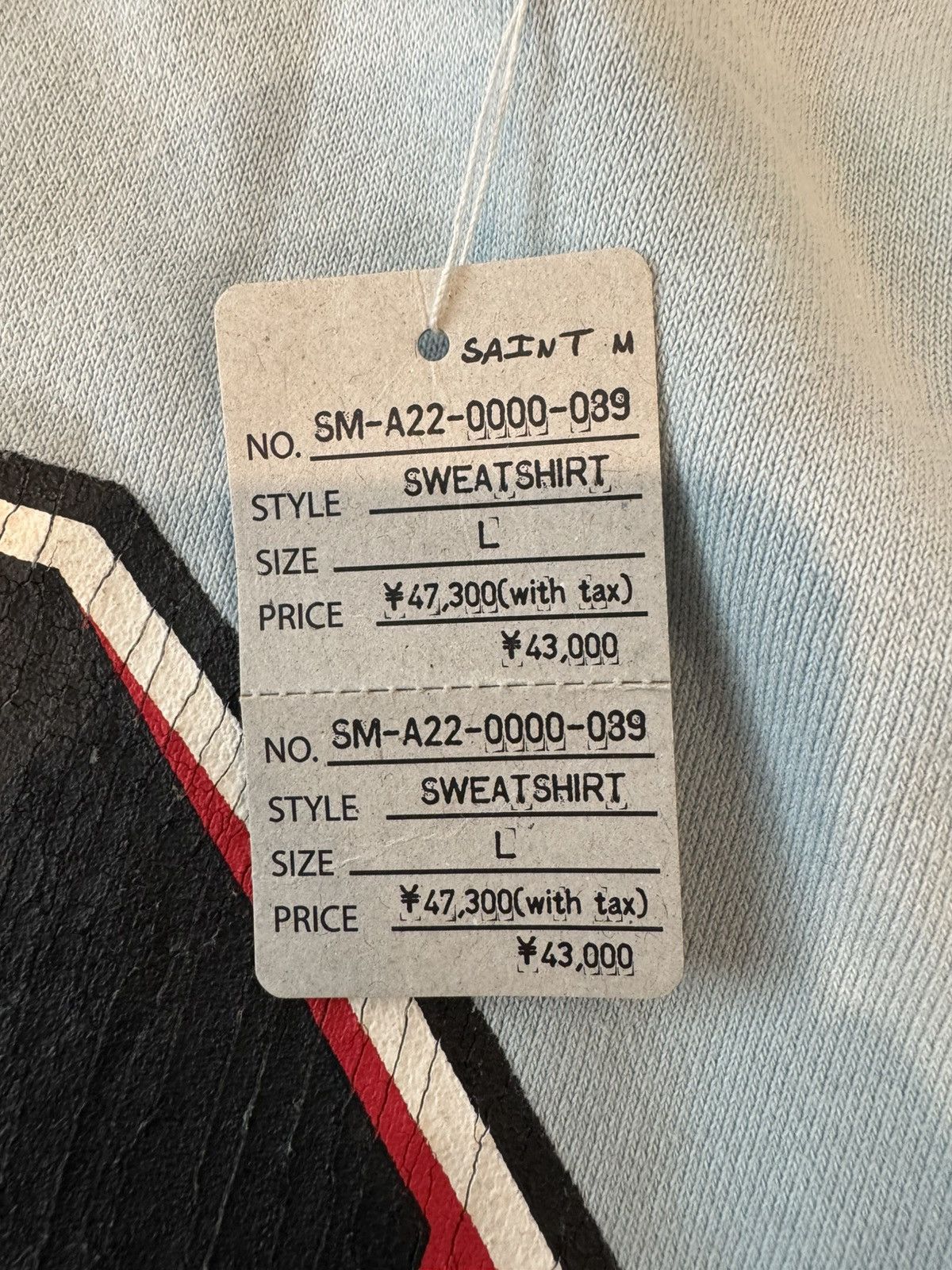 DENIM TEARS × Saint Michael Saint Michael x Denim Tears Logo Sweatshirt - Size L - New Size US L / EU 52-54 / 3 - 3 Thumbnail