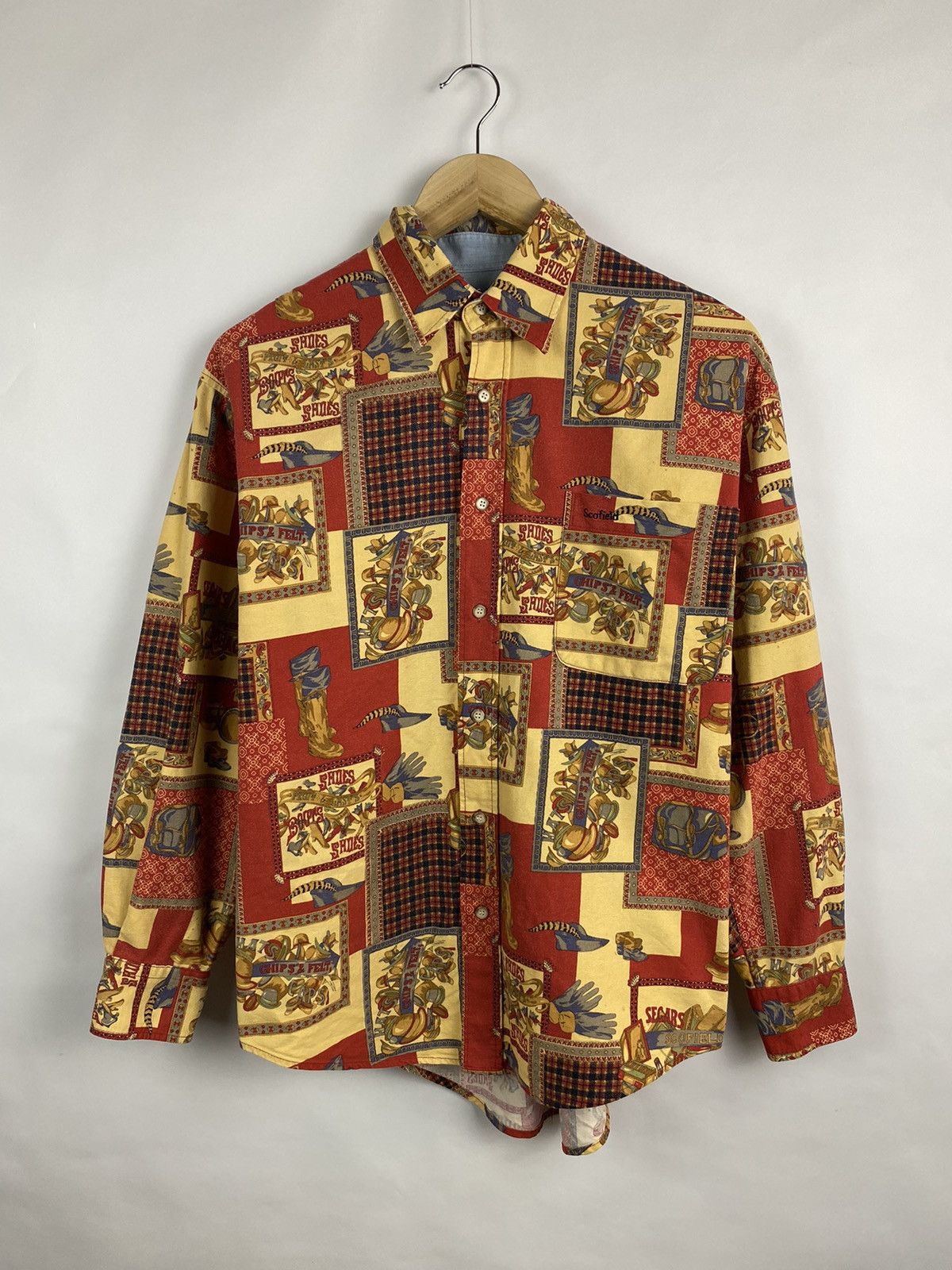 Designer Vintage 90s Scofield Hunting Luxury Shirt Rare Retro Hype Size US M / EU 48-50 / 2 - 2 Thumbnail