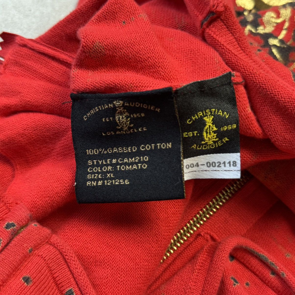 Christian Audigier × Ed Hardy × Vintage Vintage Blood Rose Christian Audiger Zip Up Hoodie y2k Size XL / US 12-14 / IT 48-50 - 11 Thumbnail