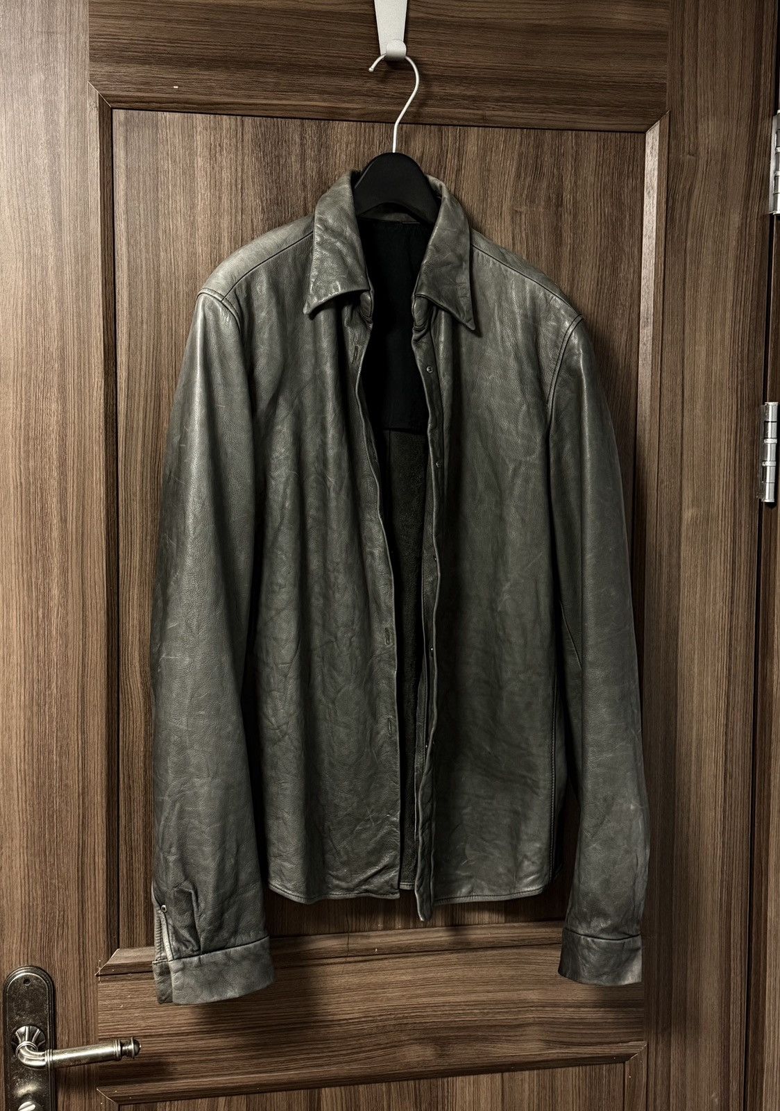Carpe diem washable leather jacket