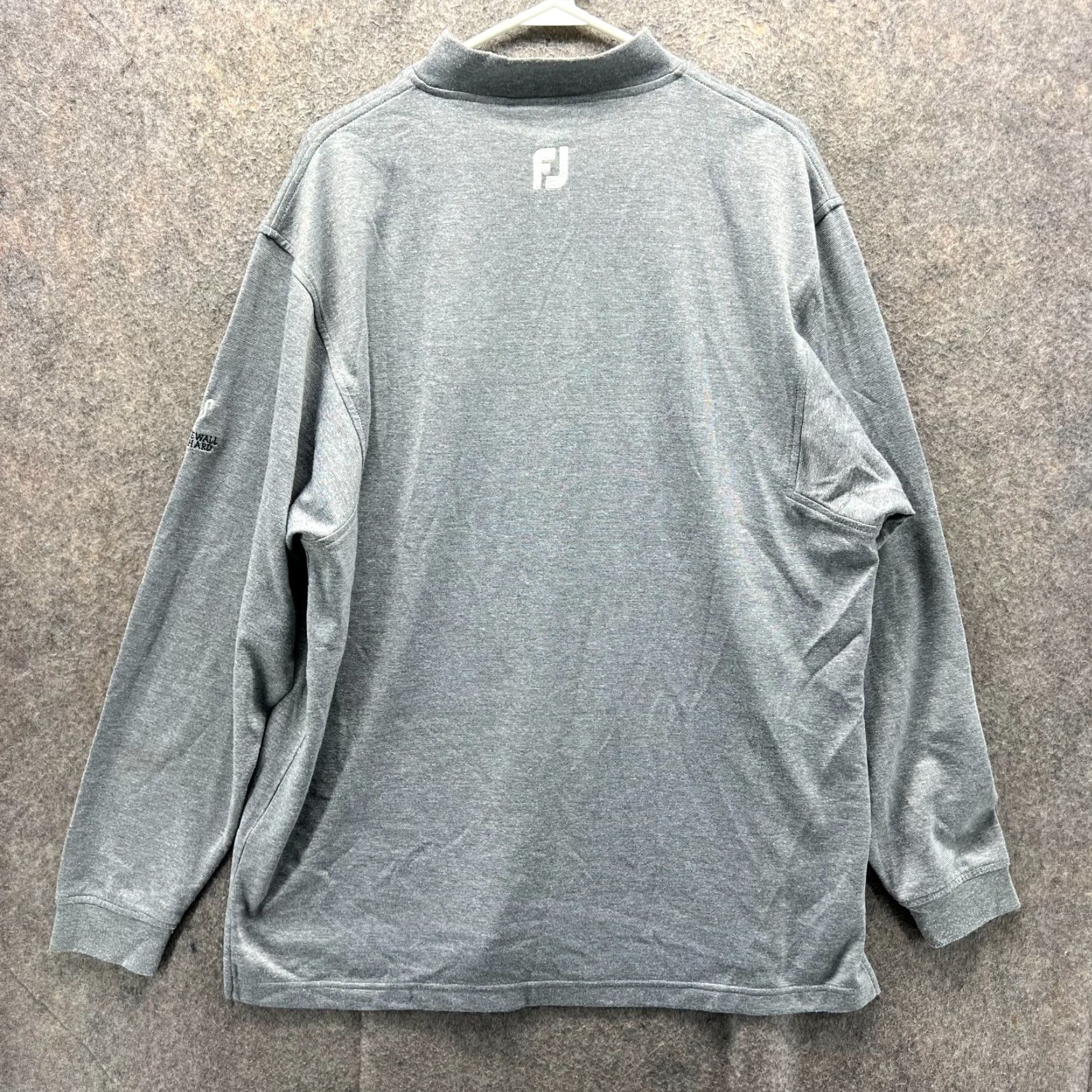 Footjoy VINTAGE Footjoy Pullover Sweater Mens Large Gray Mock Neck Fleece Long Sleeve Sweatshirt Size US L / EU 52-54 / 3 - 2 Thumbnail