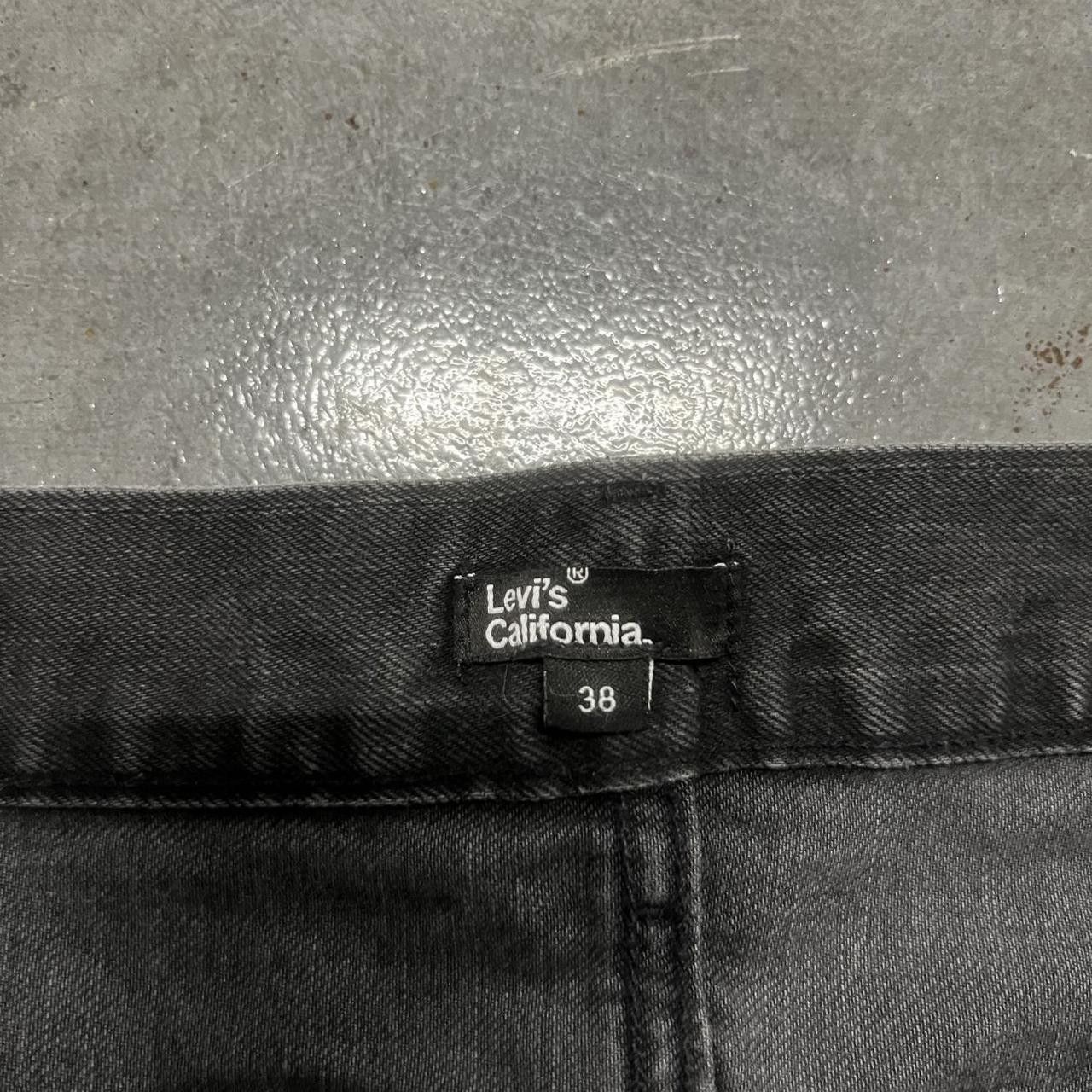 Levi's Vintage Y2K/2000s Levis California White Tab Grunge Black Denim Jeans! Size US 38 / EU 54 - 8 Thumbnail
