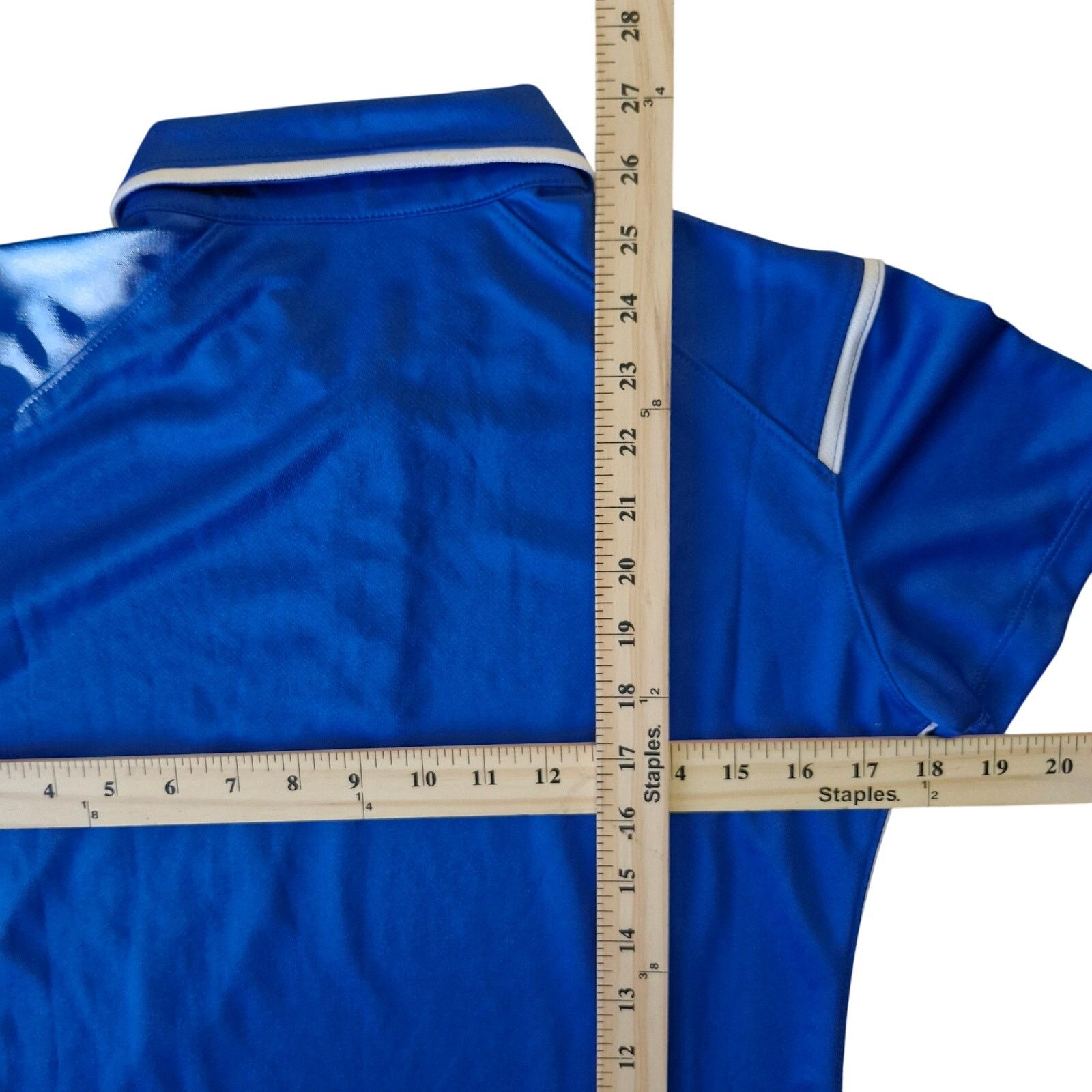 Nike Nike Women's Dri-Fit Coaches Shirt Polo Sz Small Blue White Size S / US 4 / IT 40 - 7 Thumbnail