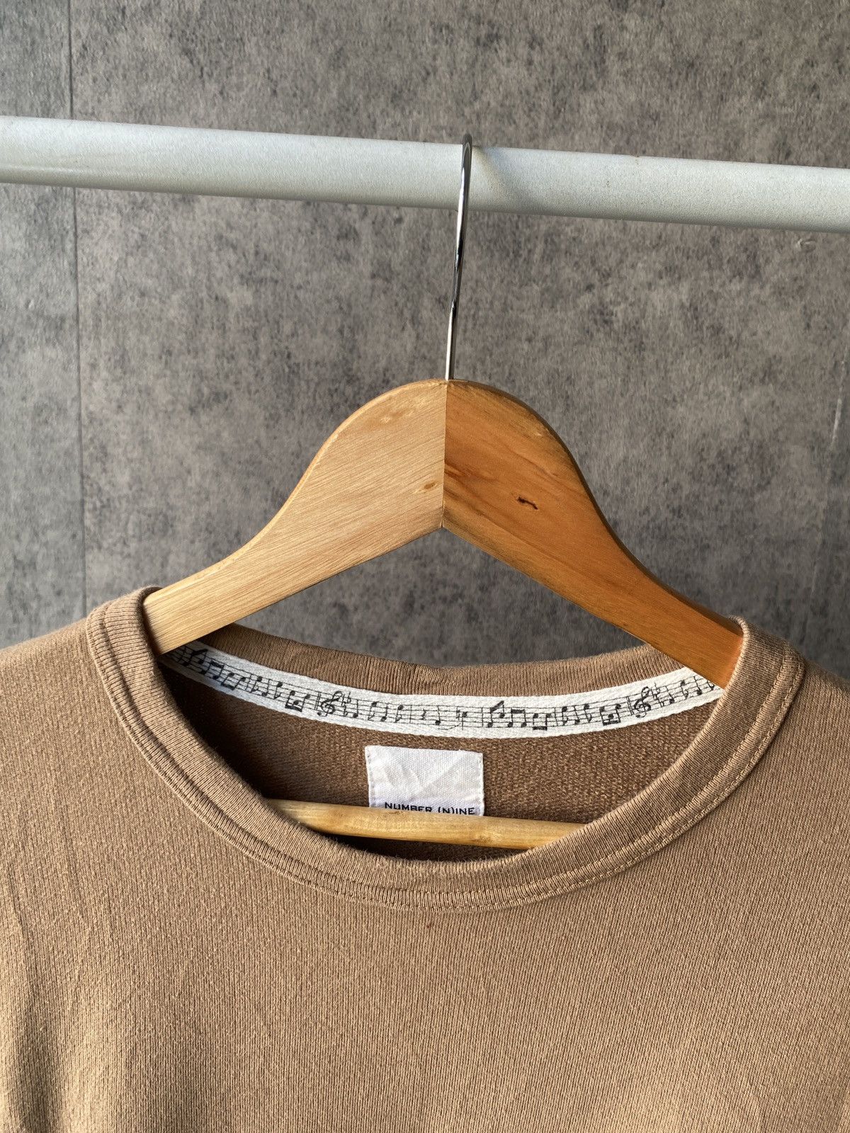 Number (N)ine Number (N)ine Japan Basic Logo Distressed Sweatshirt Size US M / EU 48-50 / 2 - 7 Thumbnail