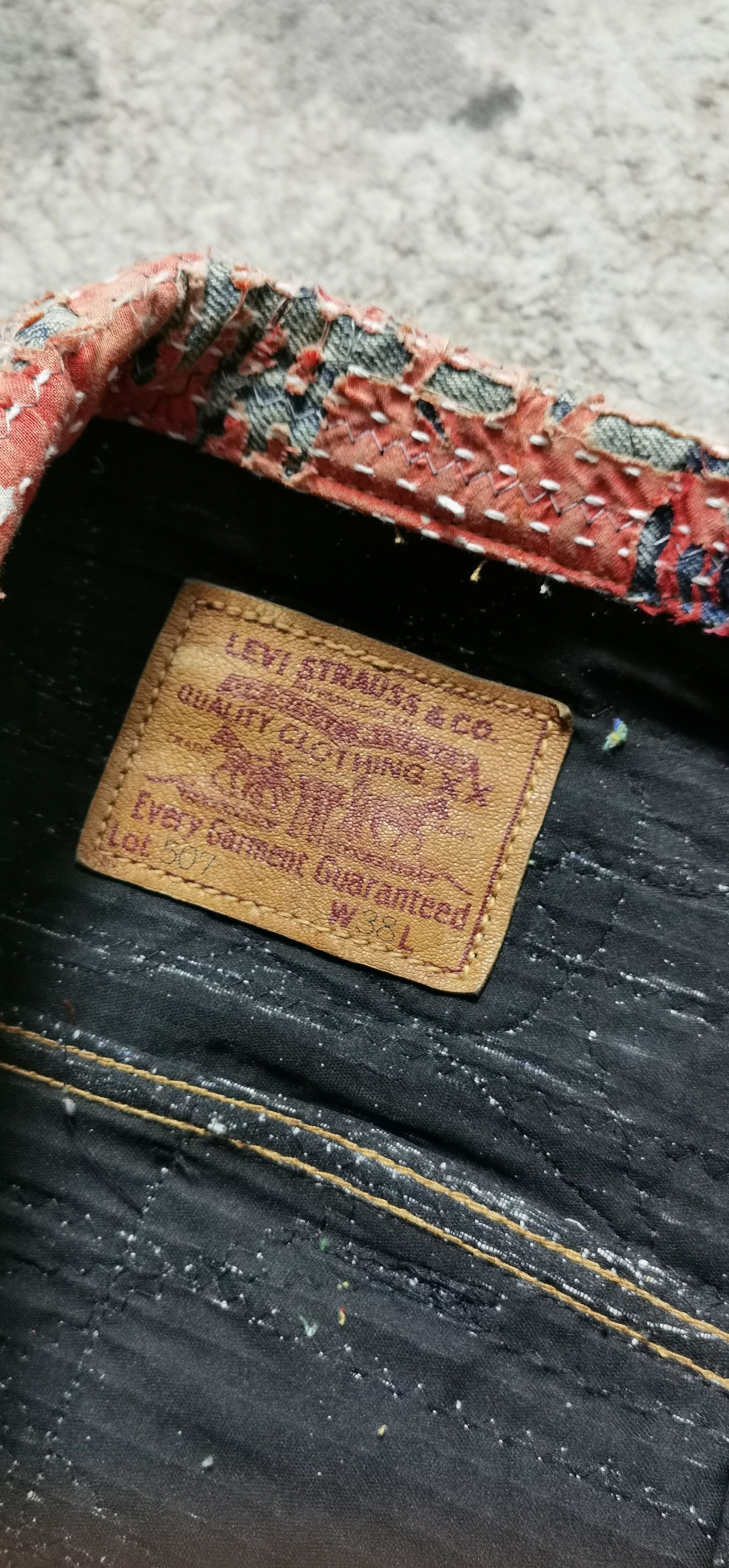 Levi's Jacket Levis 507 Vintage Selvedge Custom Sashiko Sorosjacket Size US M / EU 48-50 / 2 - 5 Thumbnail