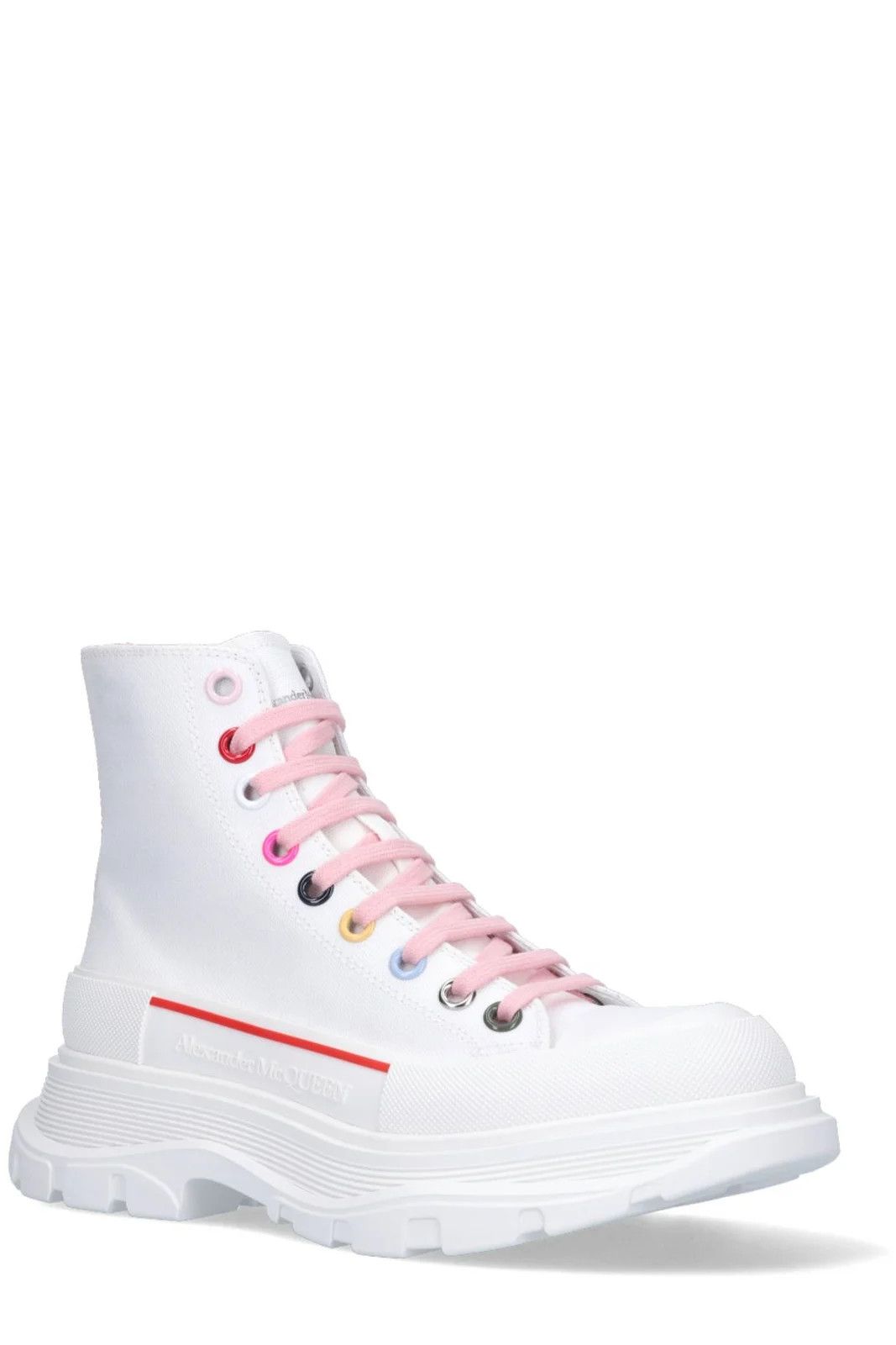 Alexander McQueen o1y0225 Hi-Top Sneakers in White Size US 11 / IT 41 - 2 Thumbnail