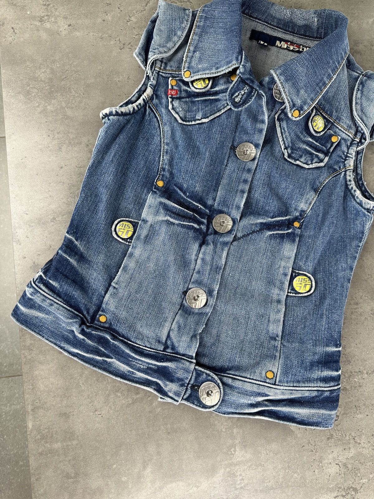 Miss Sixty Miss Sixty Denim Vest Size M / US 6-8 / IT 42-44 - 5 Thumbnail